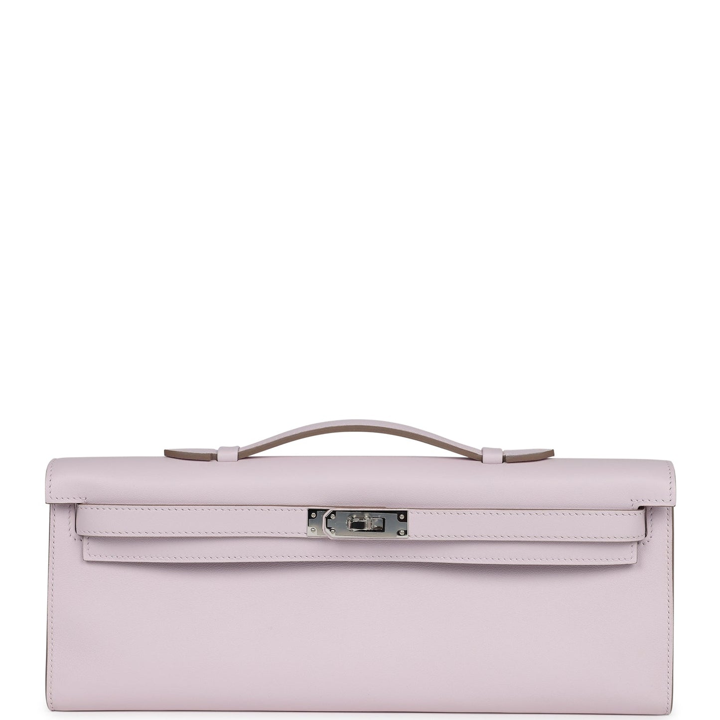 Hermes Kelly Cut Mauve Pale Swift Palladium Hardware - Bob Flawless Skincare 