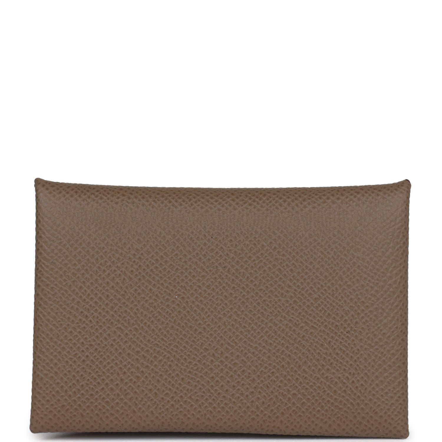 Hermes Calvi Duo Card Holder Etoupe Epsom Palladium Hardware - Bob Flawless Skincare 