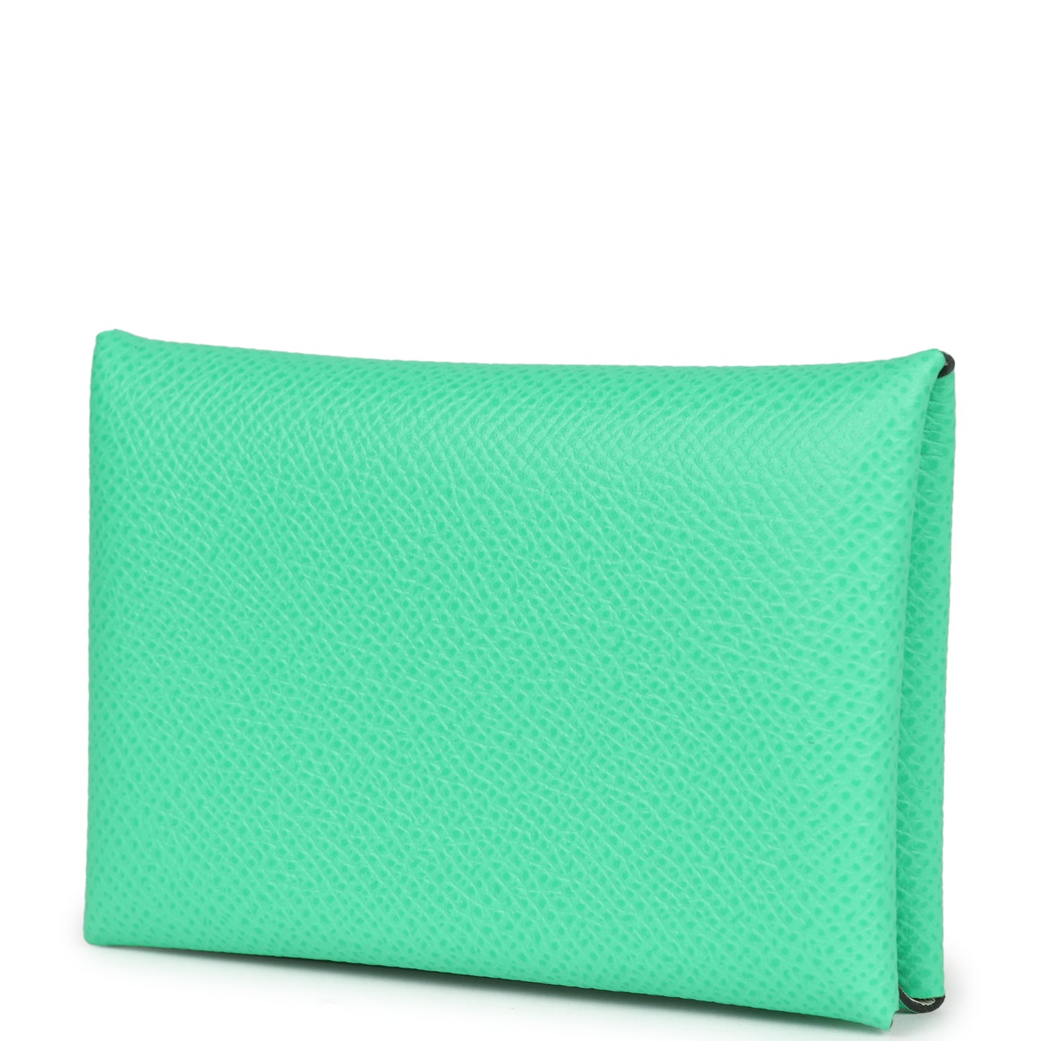 Hermes Calvi Card Holder Vert Comics Verso Epsom Palladium Hardware - Bob Flawless Skincare 