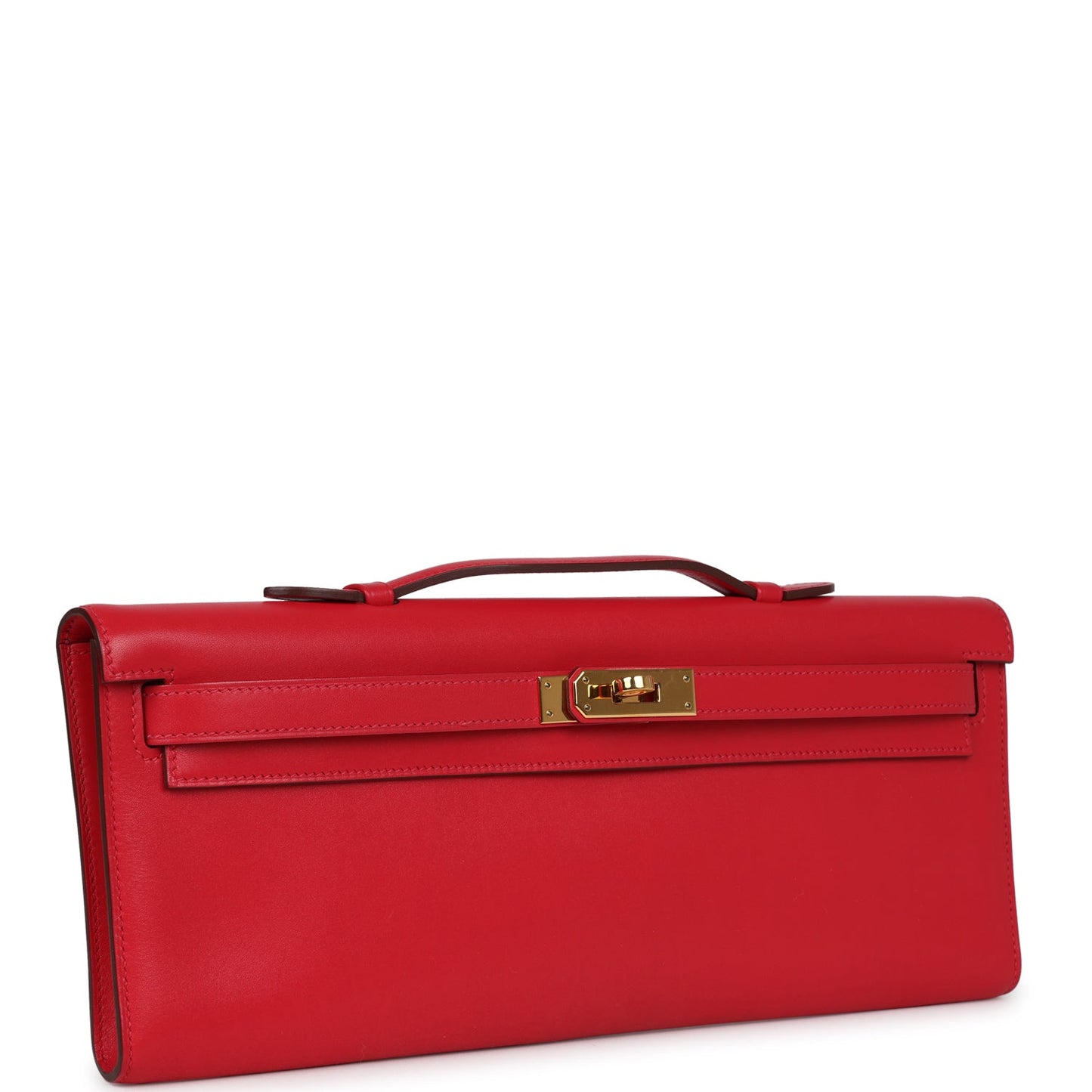 Pre-owned Hermes Kelly Cut Rouge Casaque Swift Gold Hardware - Bob Flawless Skincare 