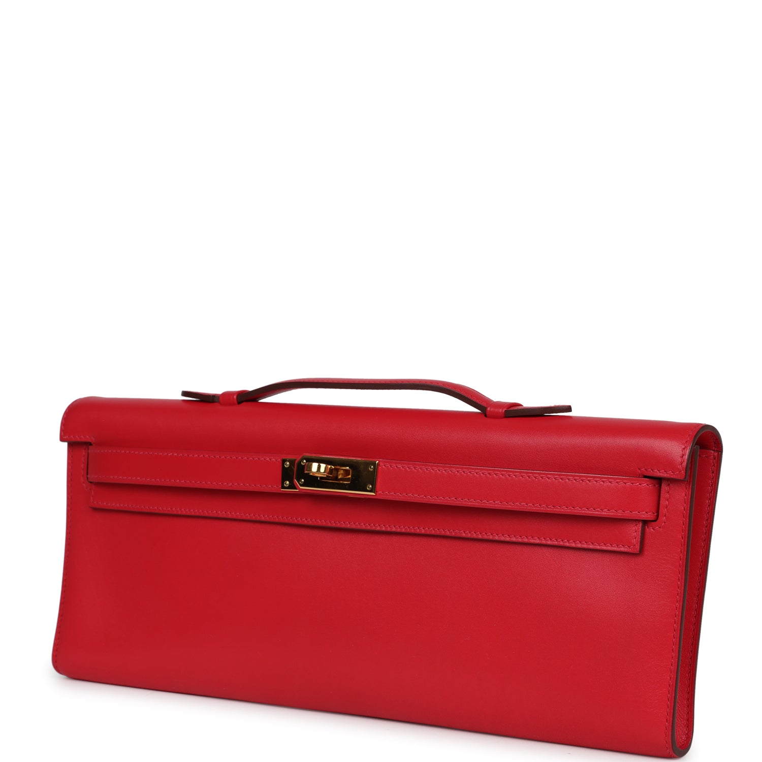 Pre-owned Hermes Kelly Cut Rouge Casaque Swift Gold Hardware - Bob Flawless Skincare 