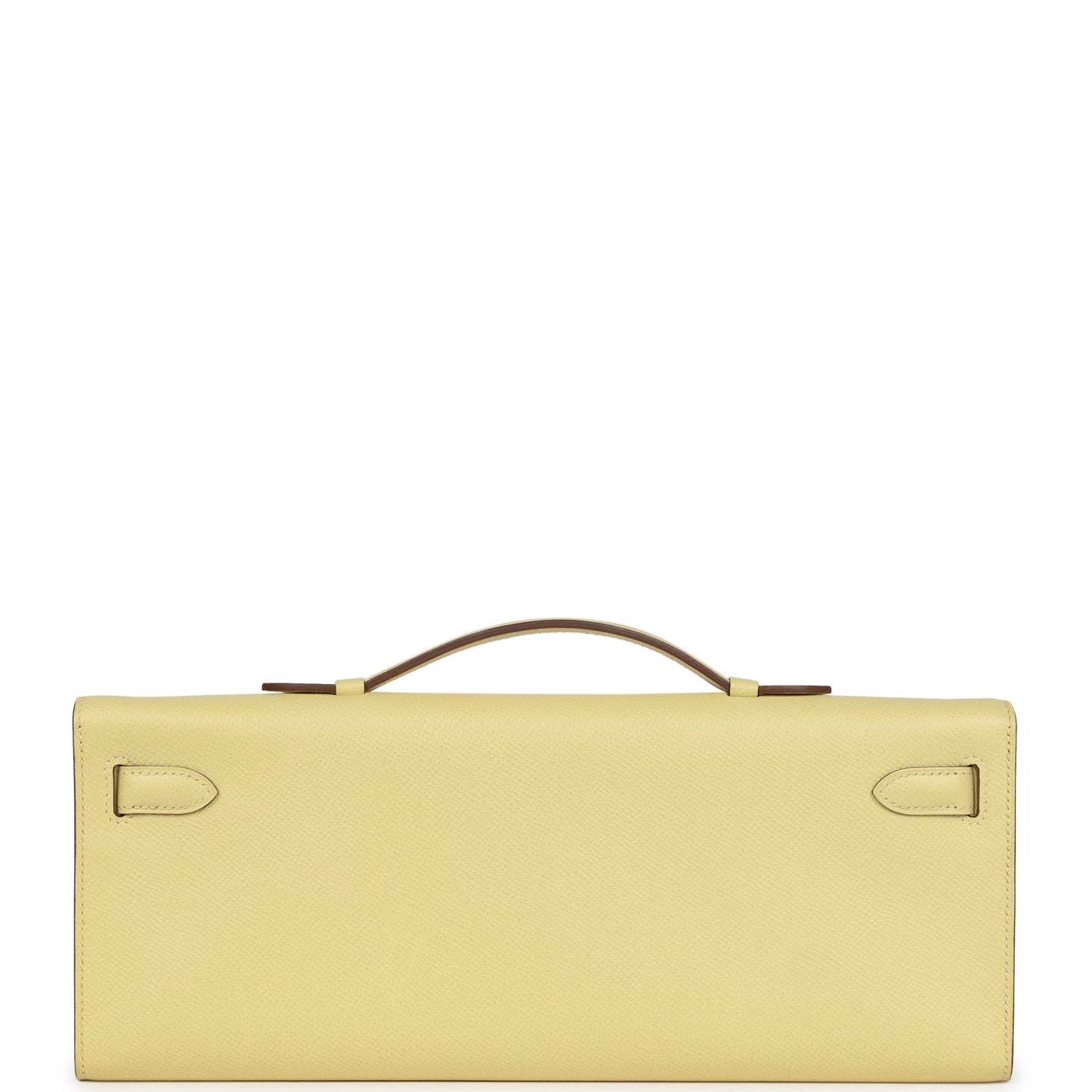 Hermes Kelly Cut Jaune Poussin Epsom Palladium Hardware - Bob Flawless Skincare 