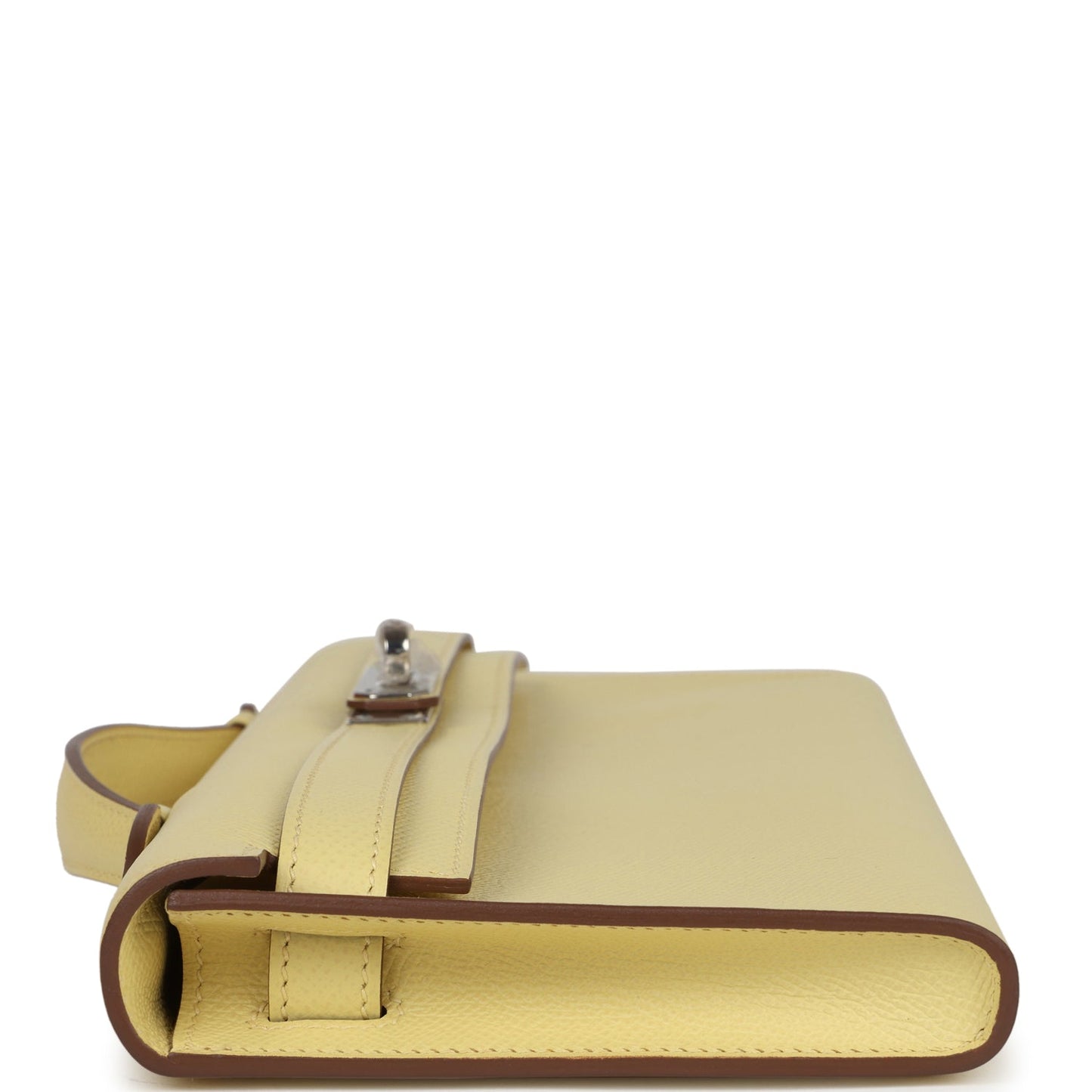 Hermes Kelly Cut Jaune Poussin Epsom Palladium Hardware - Bob Flawless Skincare 