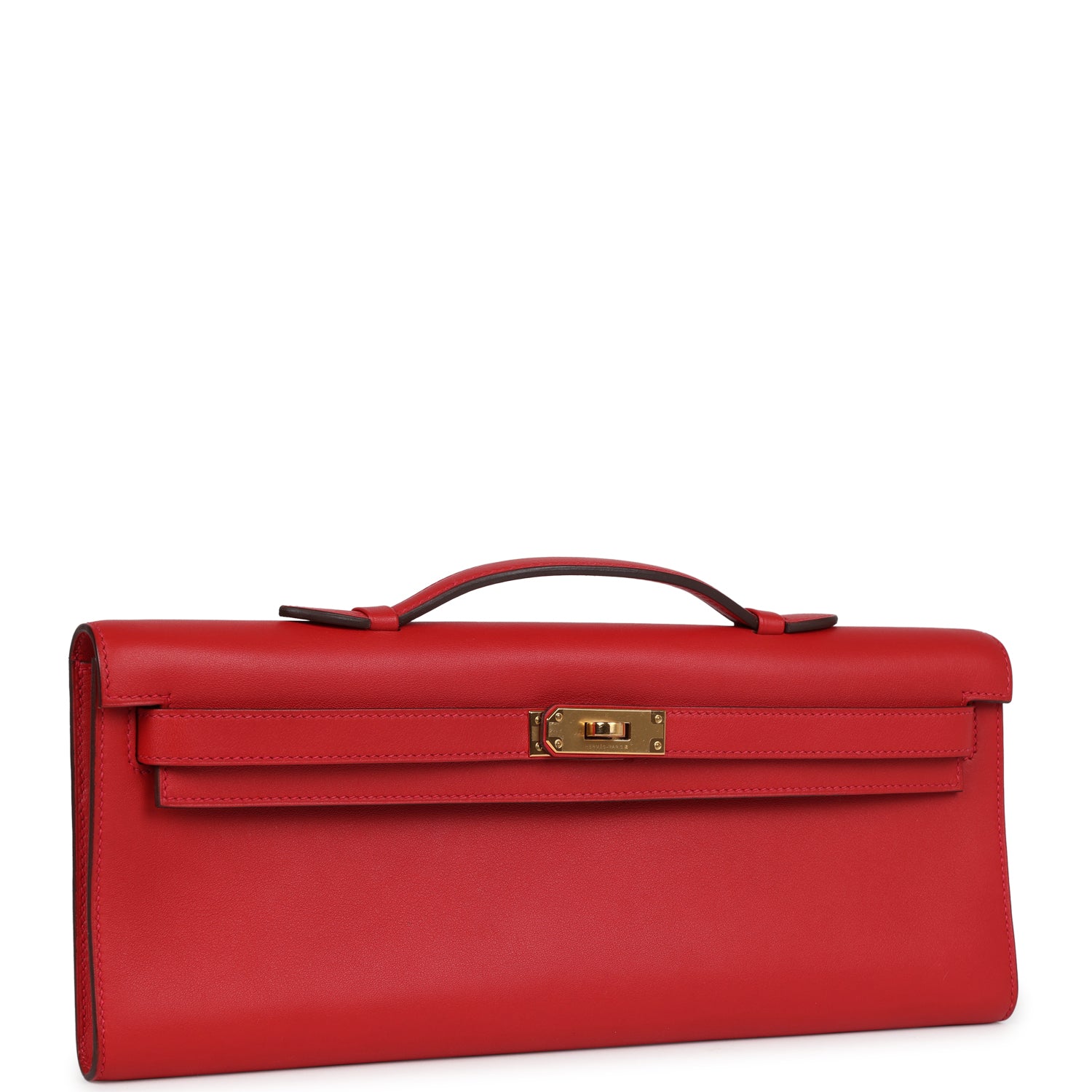 Hermes Kelly Cut Rouge Tomate Swift Gold Hardware - Bob Flawless Skincare 