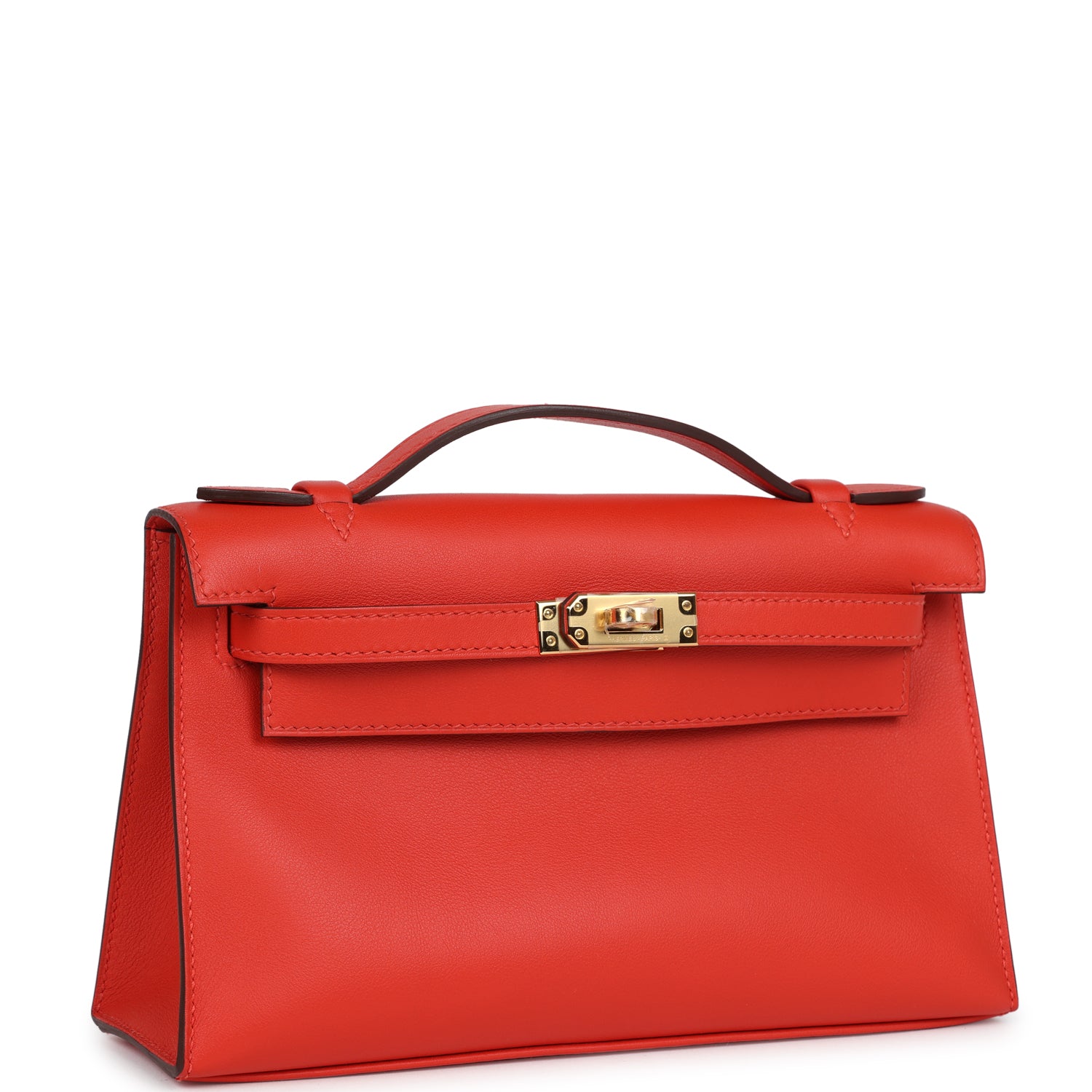 Hermes Kelly Pochette Capucine Swift Gold Hardware - Bob Flawless Skincare 