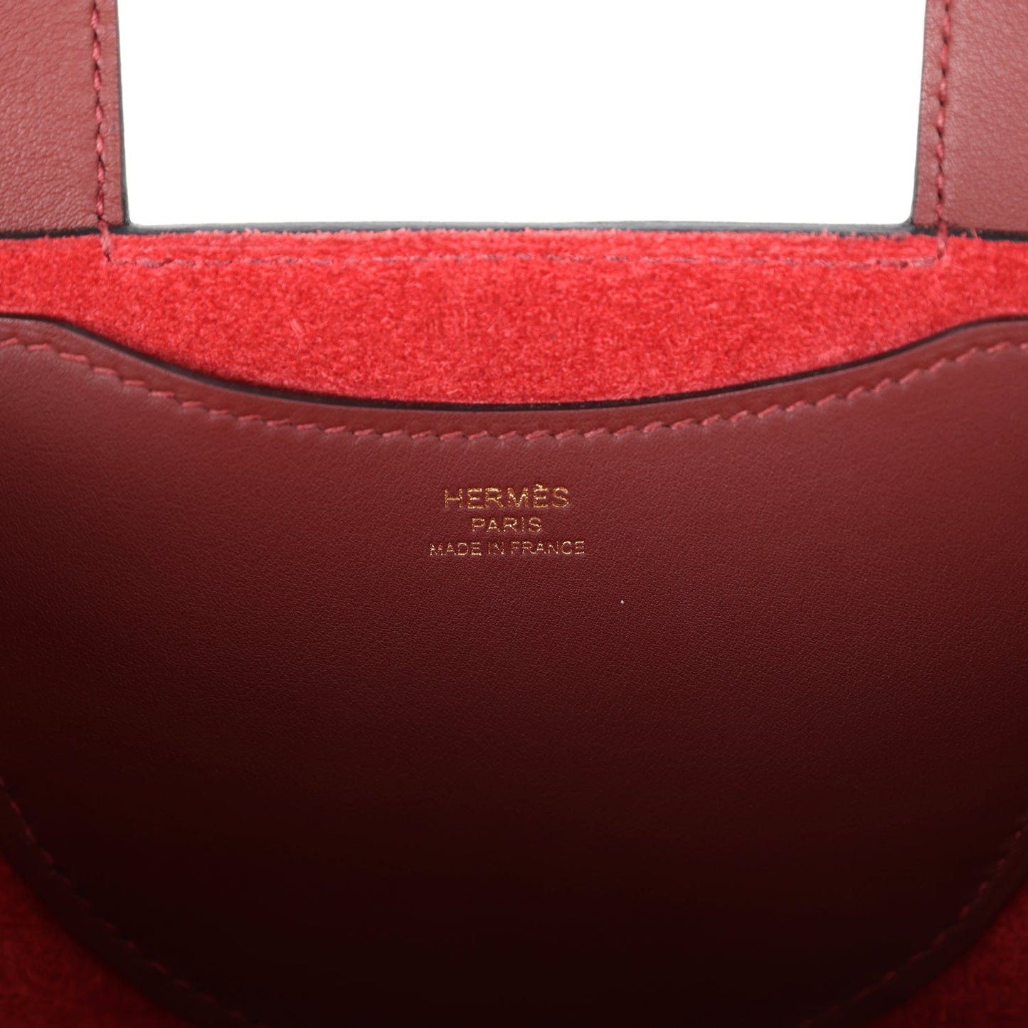 Hermes In-The-Loop 18 Rouge H Clemence and Swift Gold Hardware - Bob Flawless Skincare 