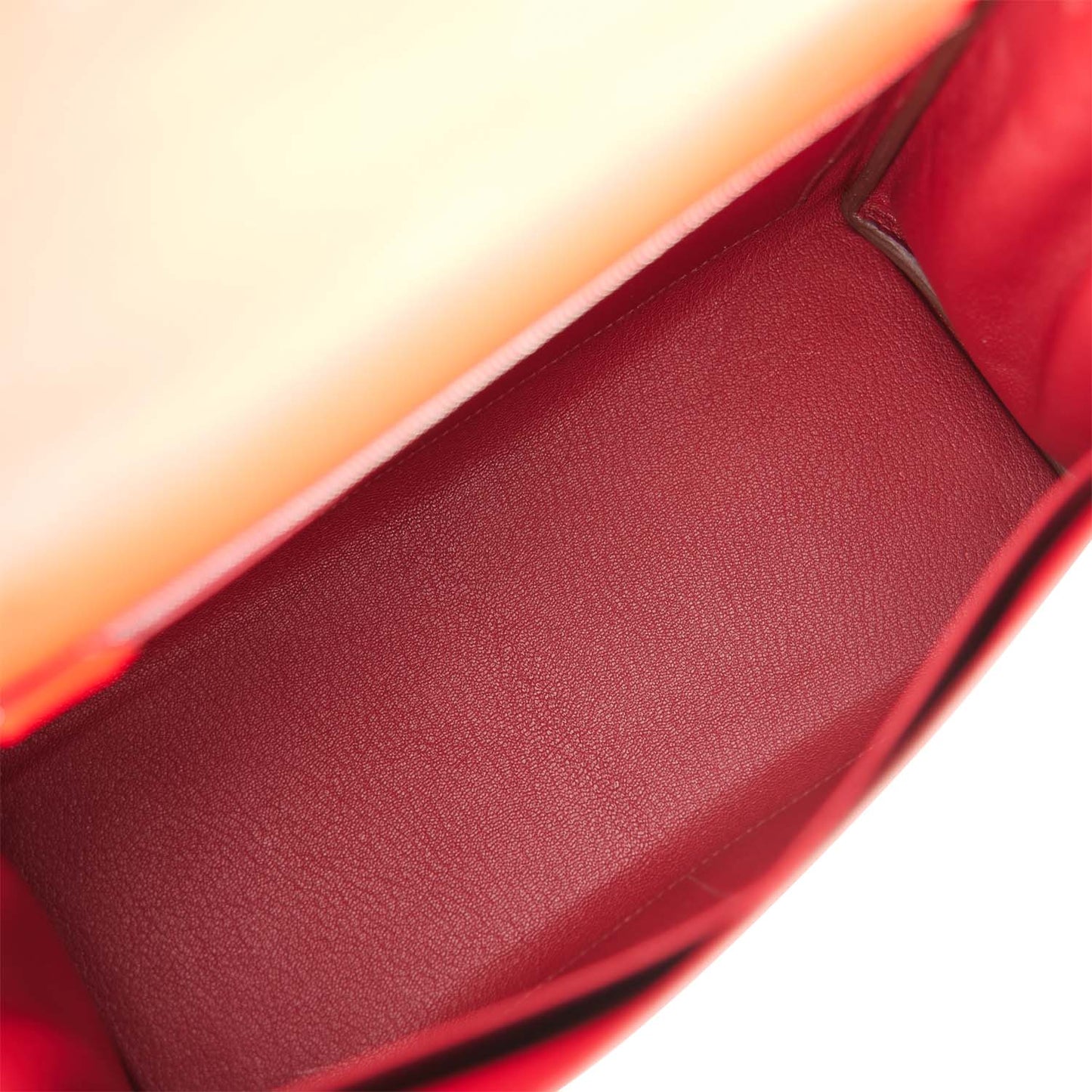 Pre-owned Hermes Kelly Retourne 28 Rouge De Coeur Verso Evercolor Palladium Hardware - Bob Flawless Skincare 