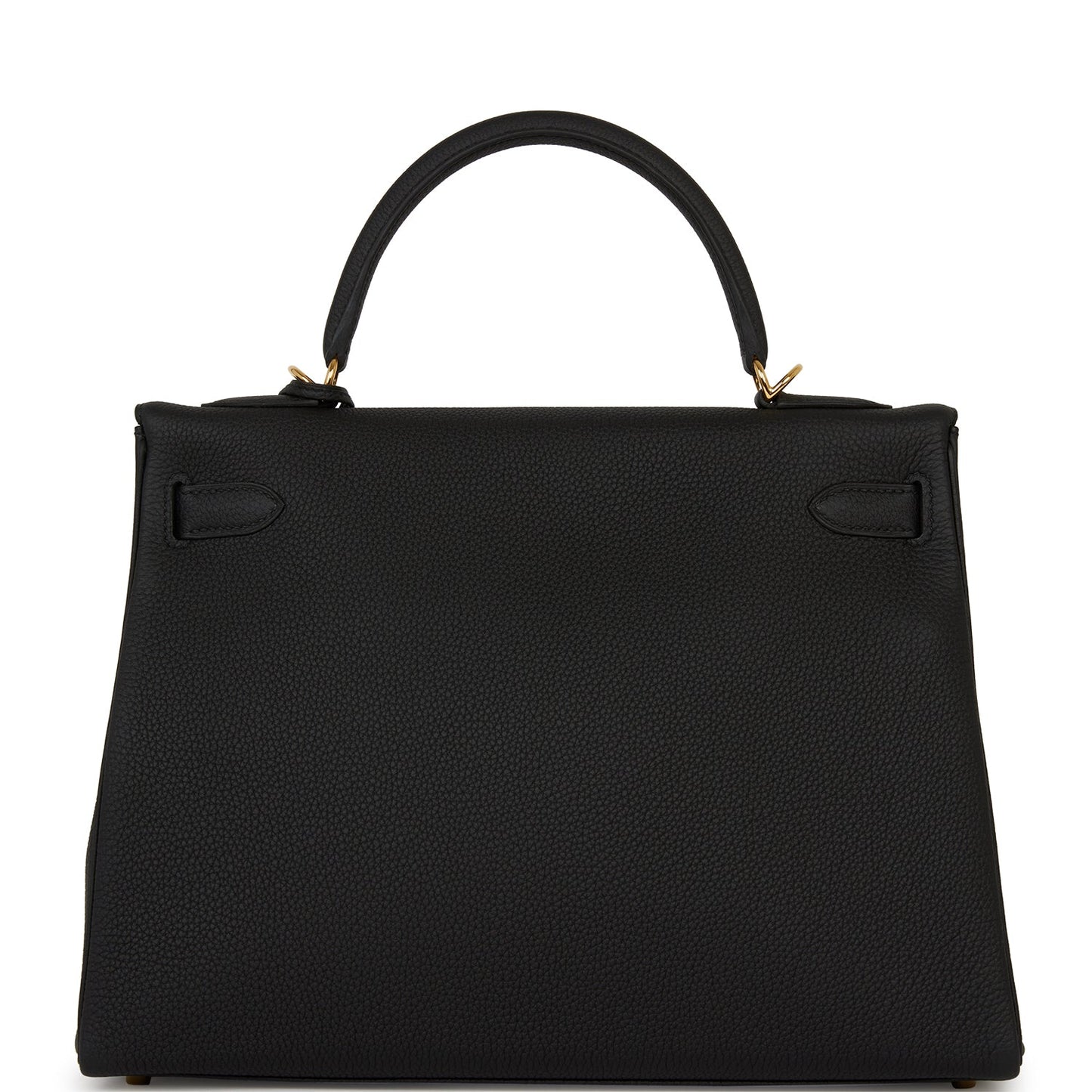 Hermes Kelly Retourne 32 Black Togo Gold Hardware