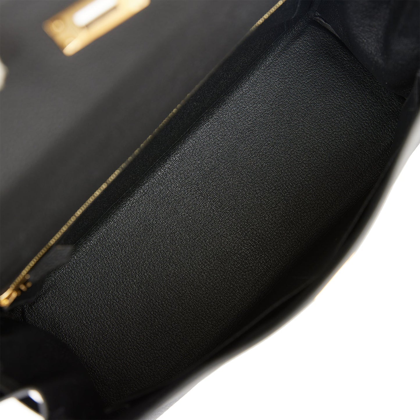 Hermes Kelly Retourne 32 Black Togo Gold Hardware