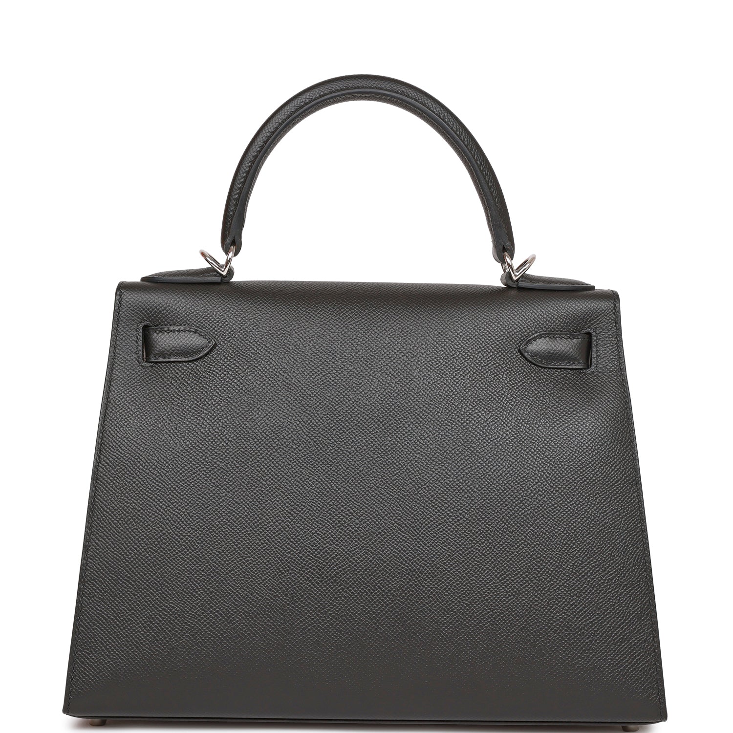 Hermes Kelly Sellier 28 Black Epsom Palladium Hardware - Bob Flawless Skincare 