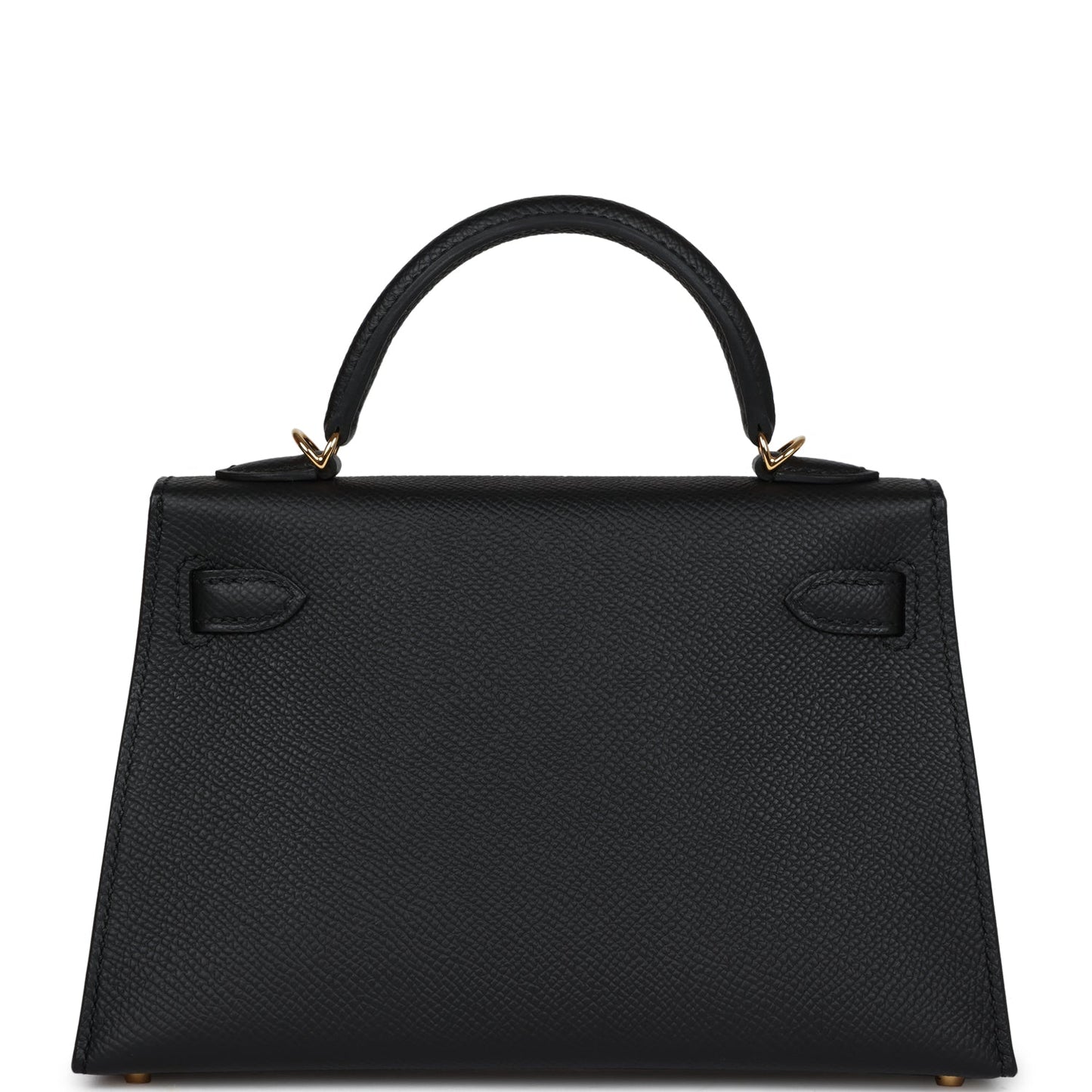 Hermes Kelly Sellier 20 Black Epsom Gold Hardware