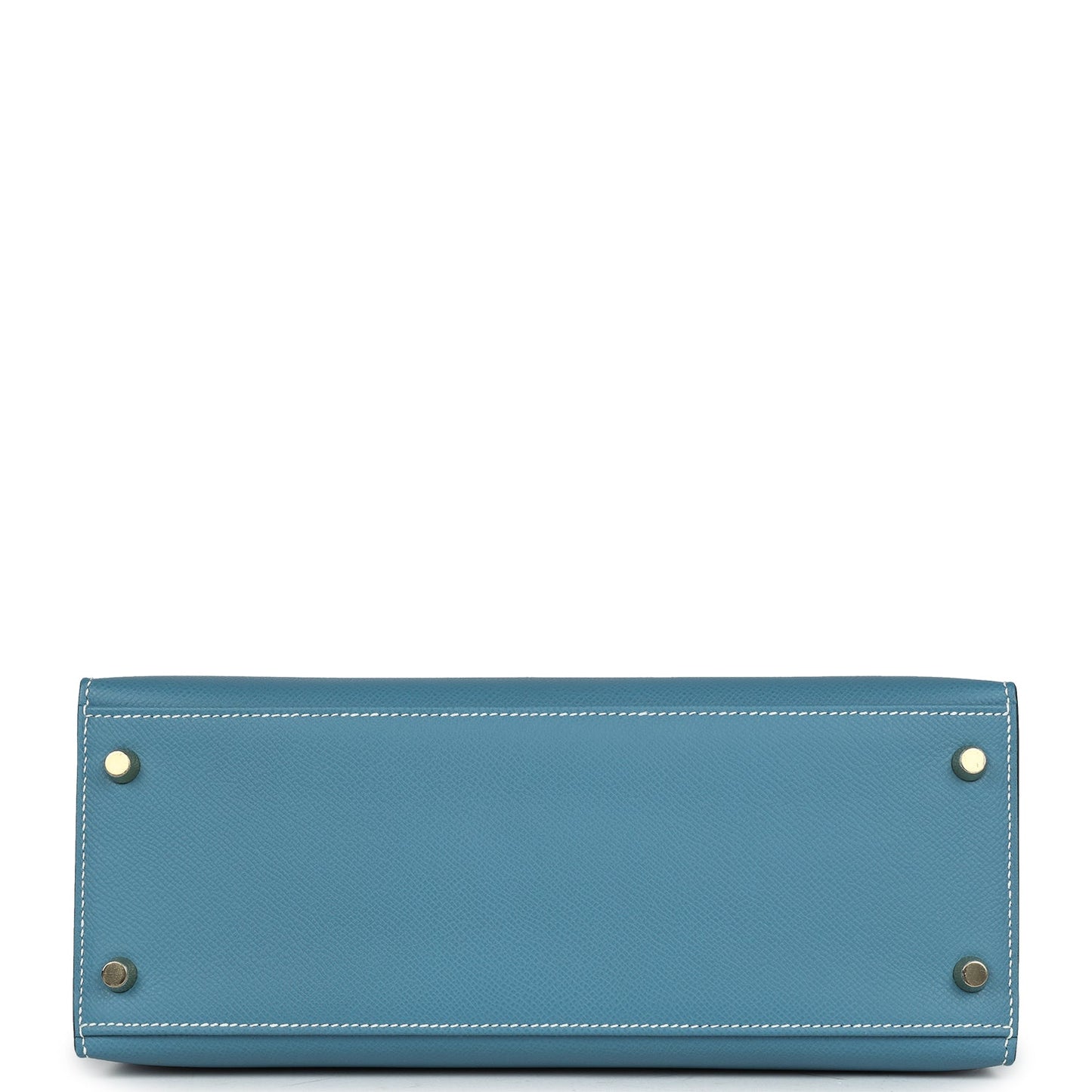 Hermes Kelly Sellier 28 Blue Jean Epsom Gold Hardware