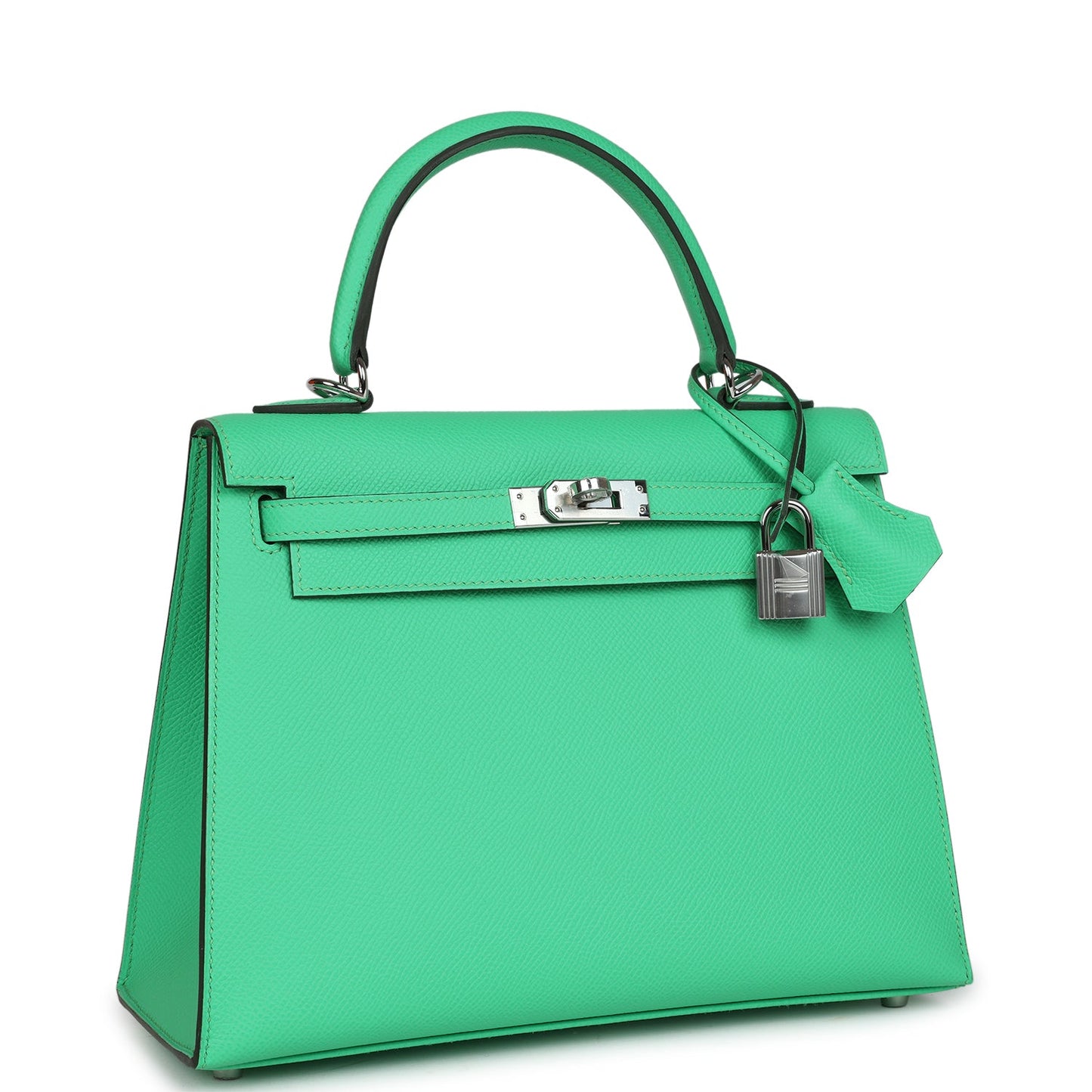 Hermes Kelly Sellier 25 Vert Comics Epsom Palladium Hardware