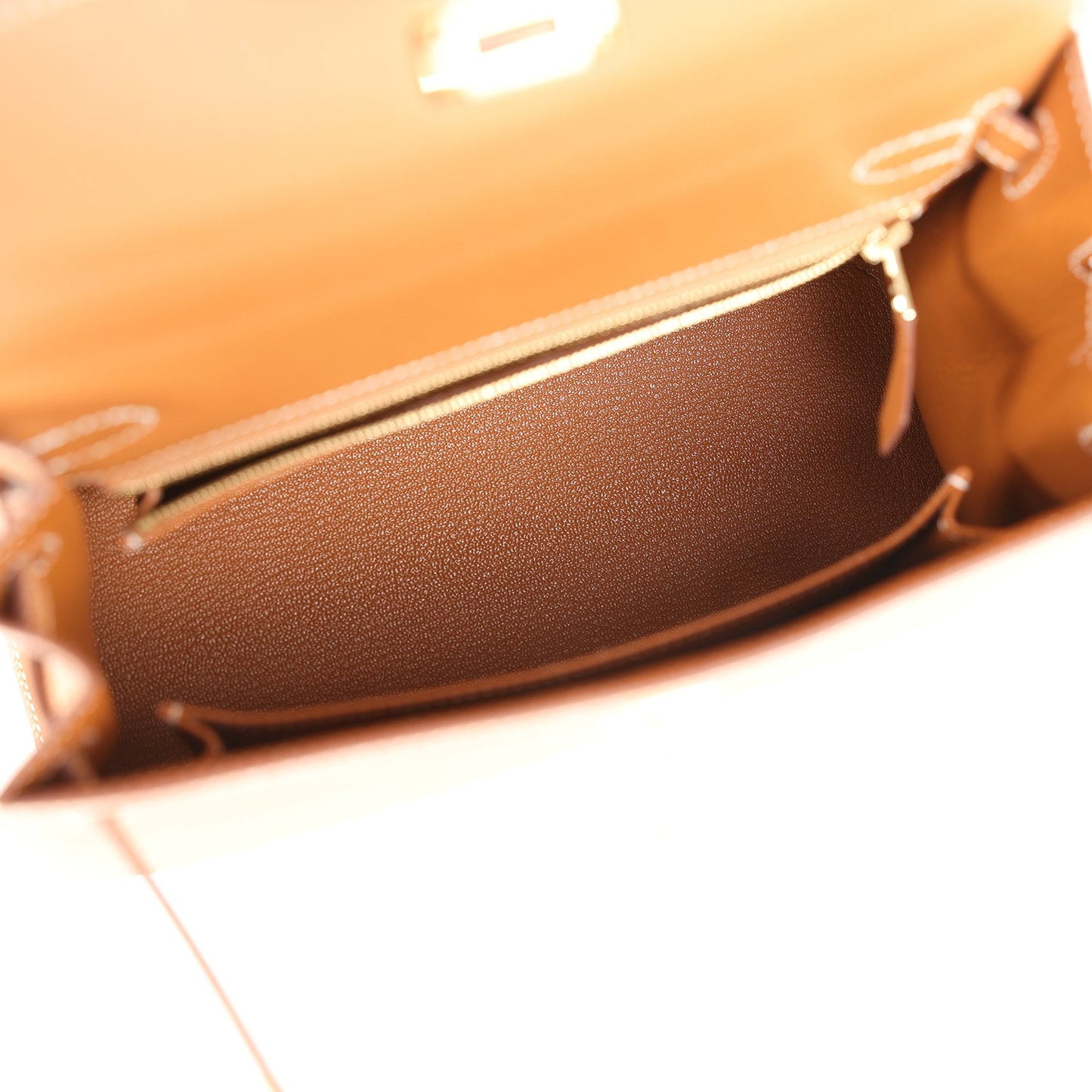 Hermes Kelly Sellier 25 Gold Epsom Gold Hardware