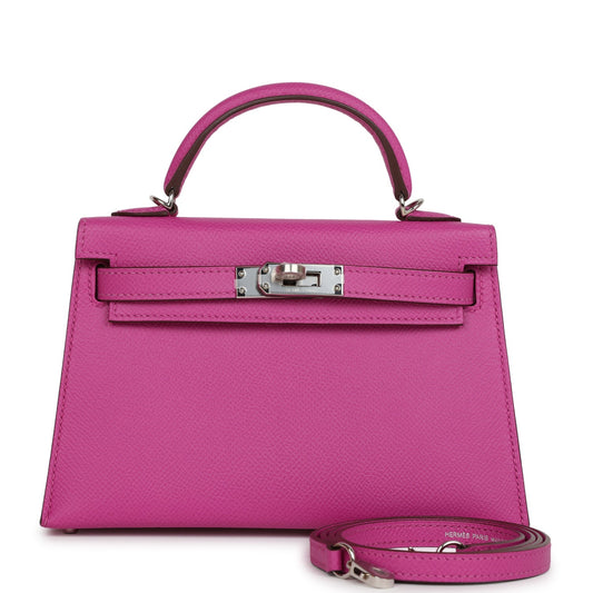 Hermes Kelly Sellier 20 Magnolia Epsom Palladium Hardware