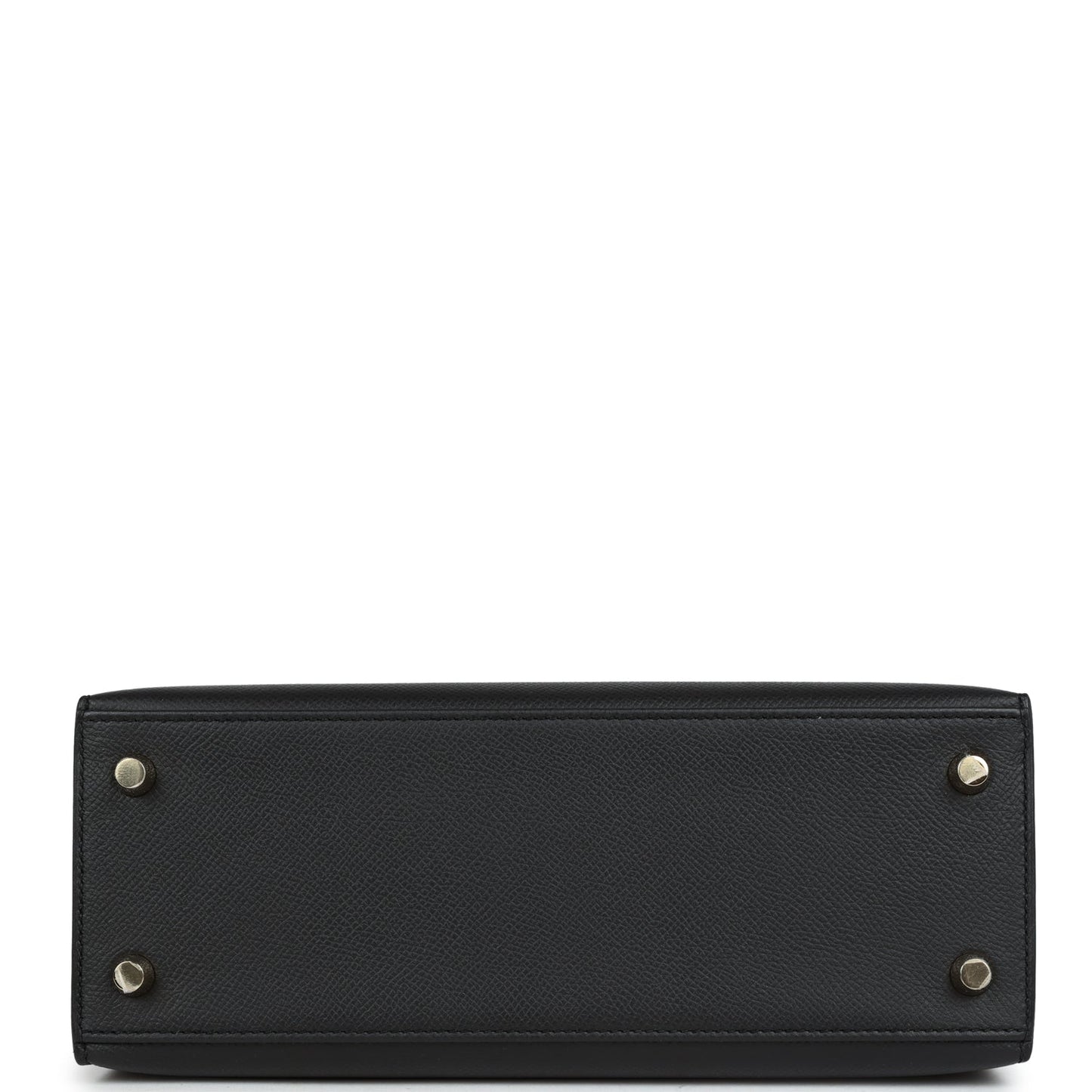 Hermes Kelly Sellier 25 Black Epsom Gold Hardware