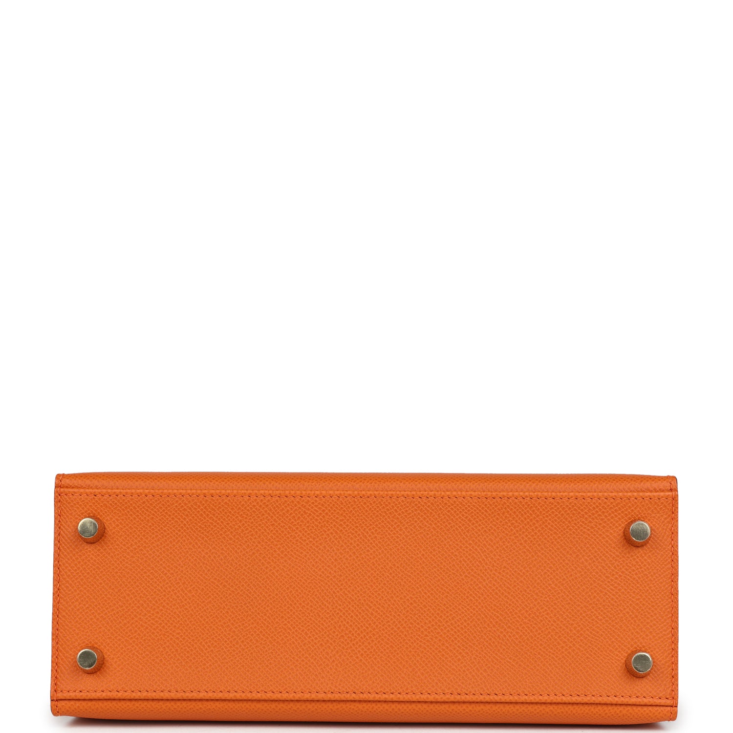 Hermes Kelly Sellier 25 Orange Epsom Gold Hardware - Bob Flawless Skincare 