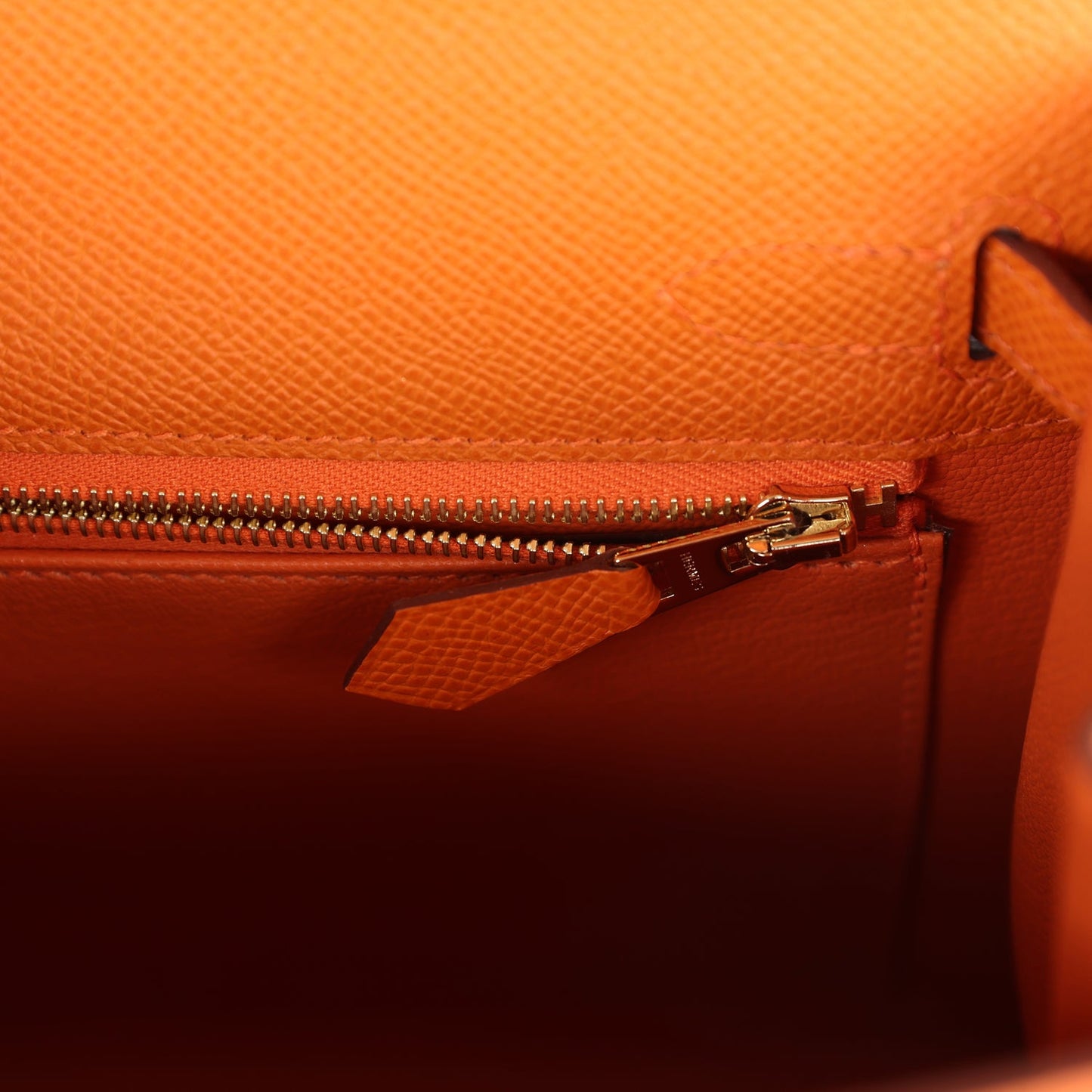 Hermes Kelly Sellier 25 Orange Epsom Gold Hardware - Bob Flawless Skincare 