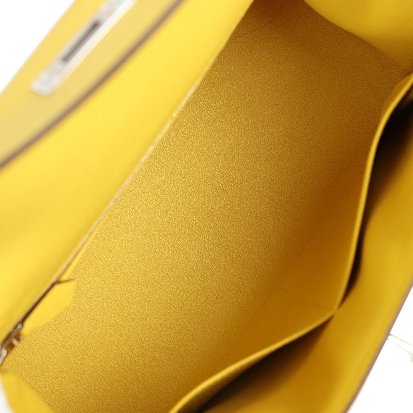 Hermes Kelly Sellier 28 Jaune de Naples Epsom Palladium Hardware