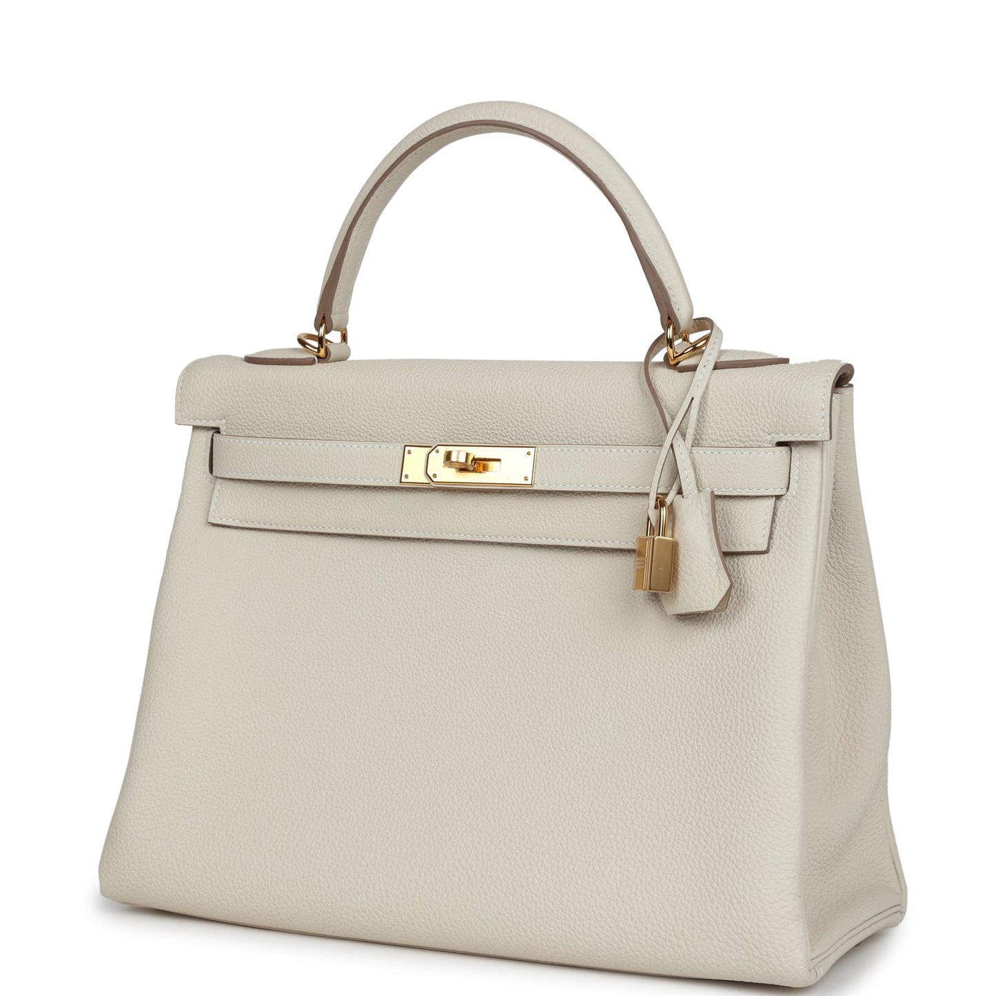 Hermes Kelly Retourne 32 Craie Togo Gold Hardware