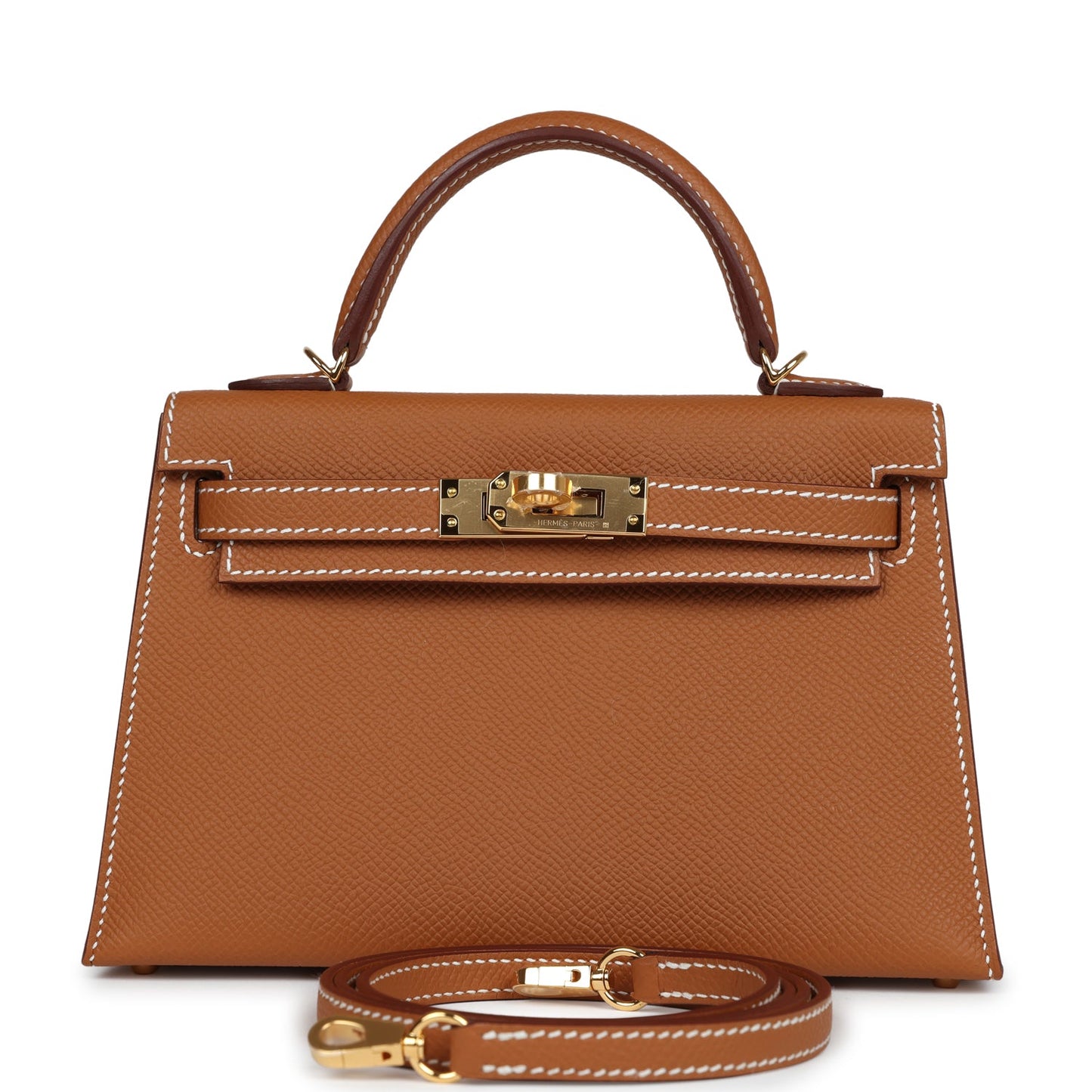 Hermes Kelly Sellier 20 Gold Epsom Gold Hardware