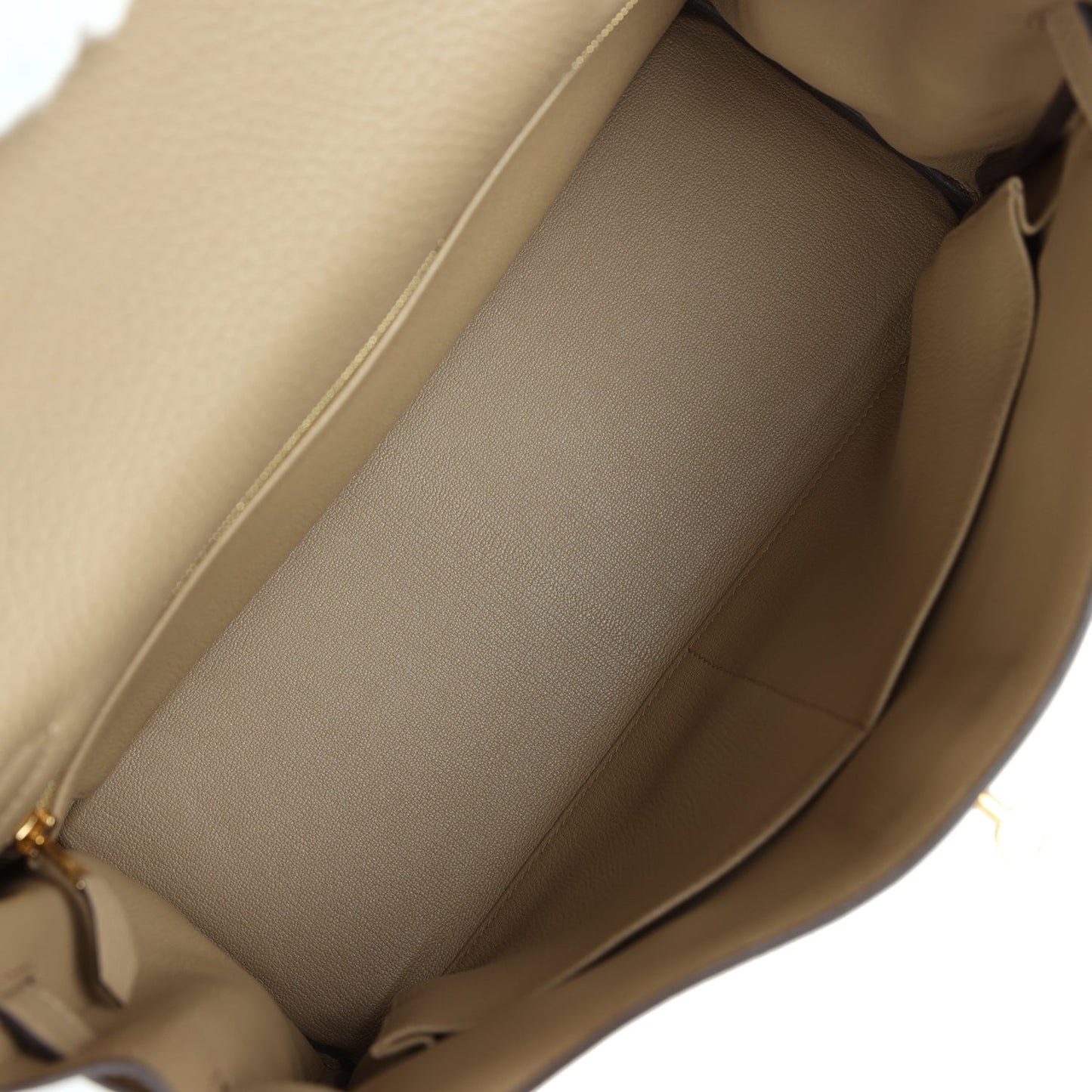 Hermes Kelly Retourne 32 Beige Marfa Clemence Gold Hardware