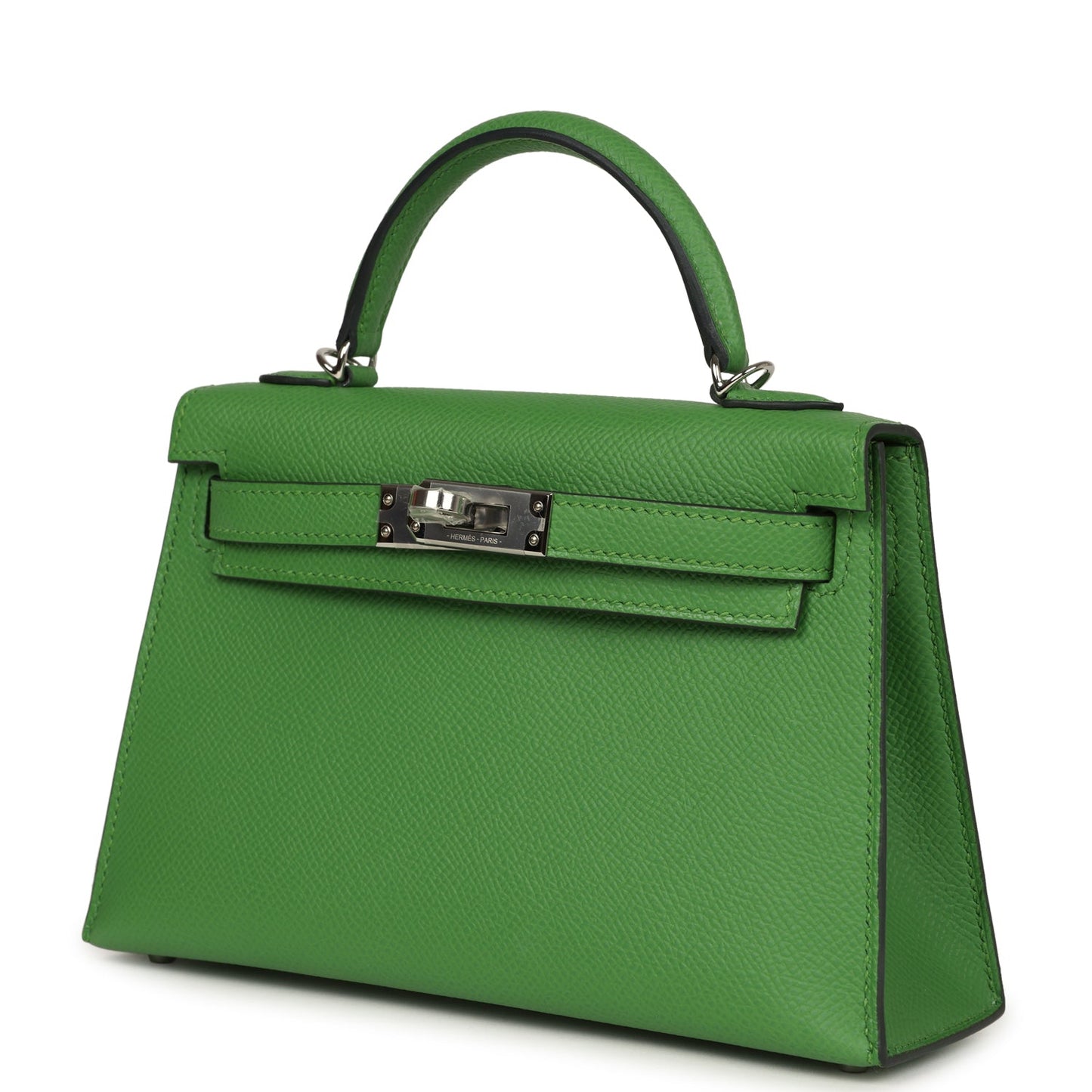 Hermes Kelly Sellier 20 Vert Yucca Epsom Palladium Hardware