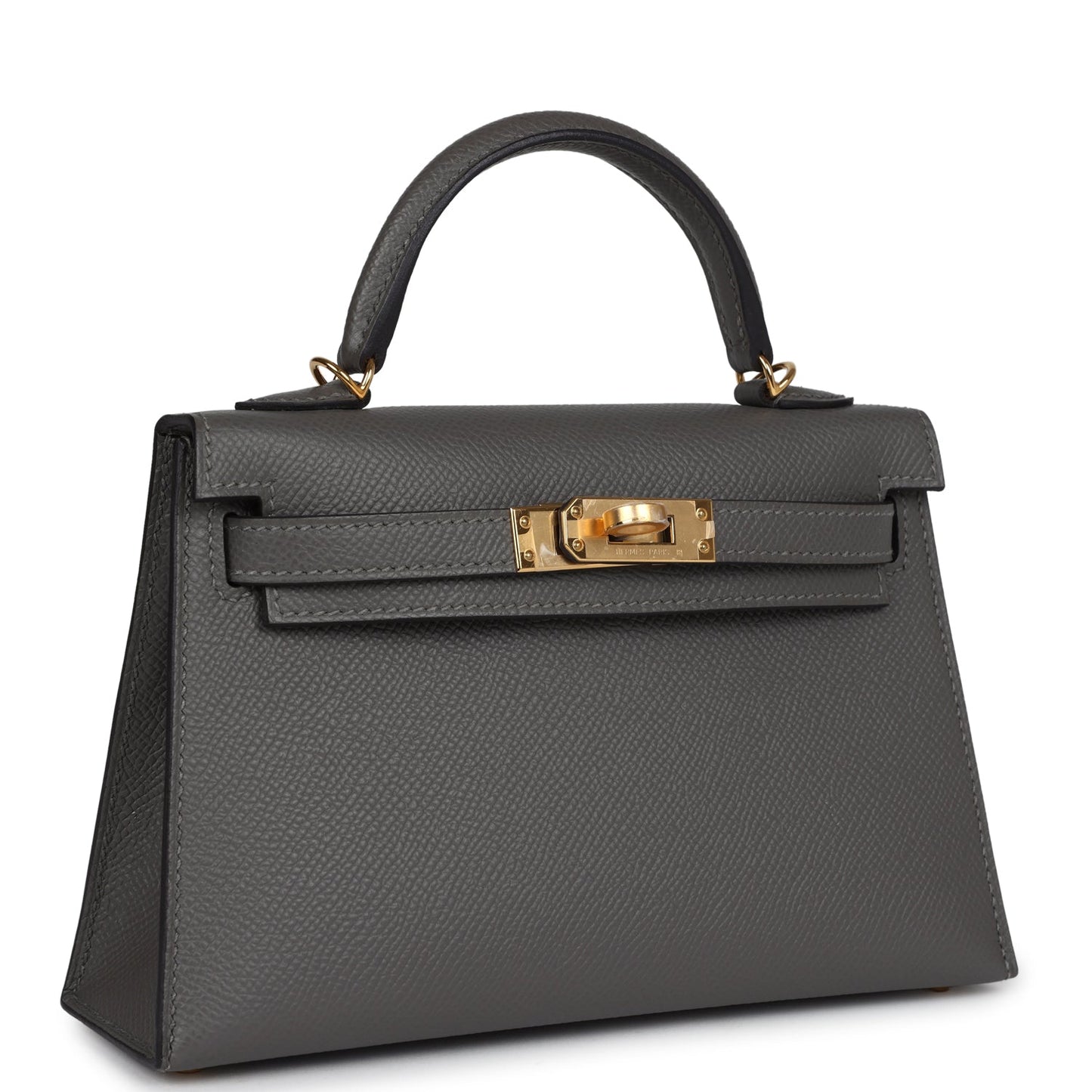 Hermes Kelly Sellier 20 Gris Meyer Epsom Gold Hardware