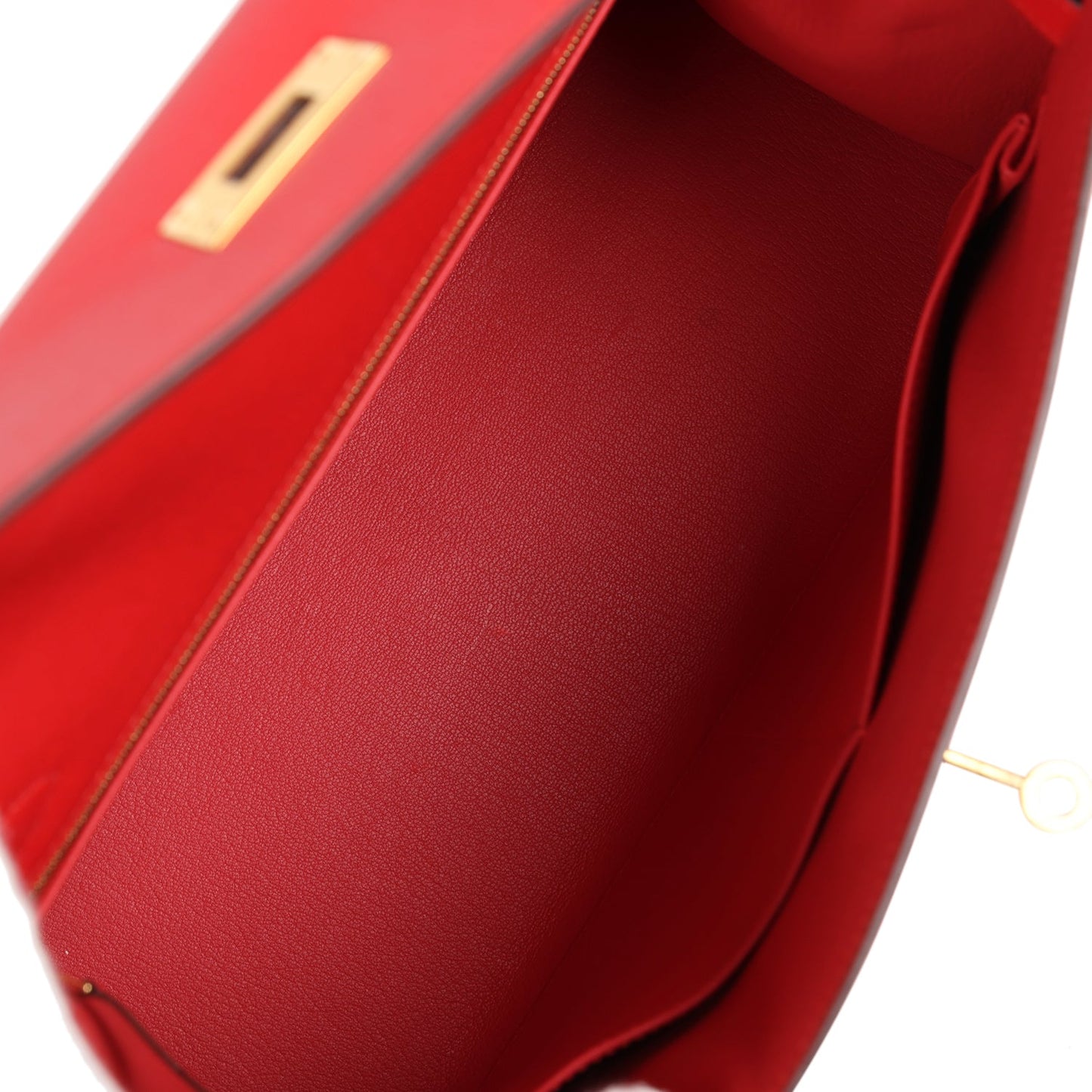 Hermes Kelly Sellier 32 Rouge Tomate Epsom Gold Hardware