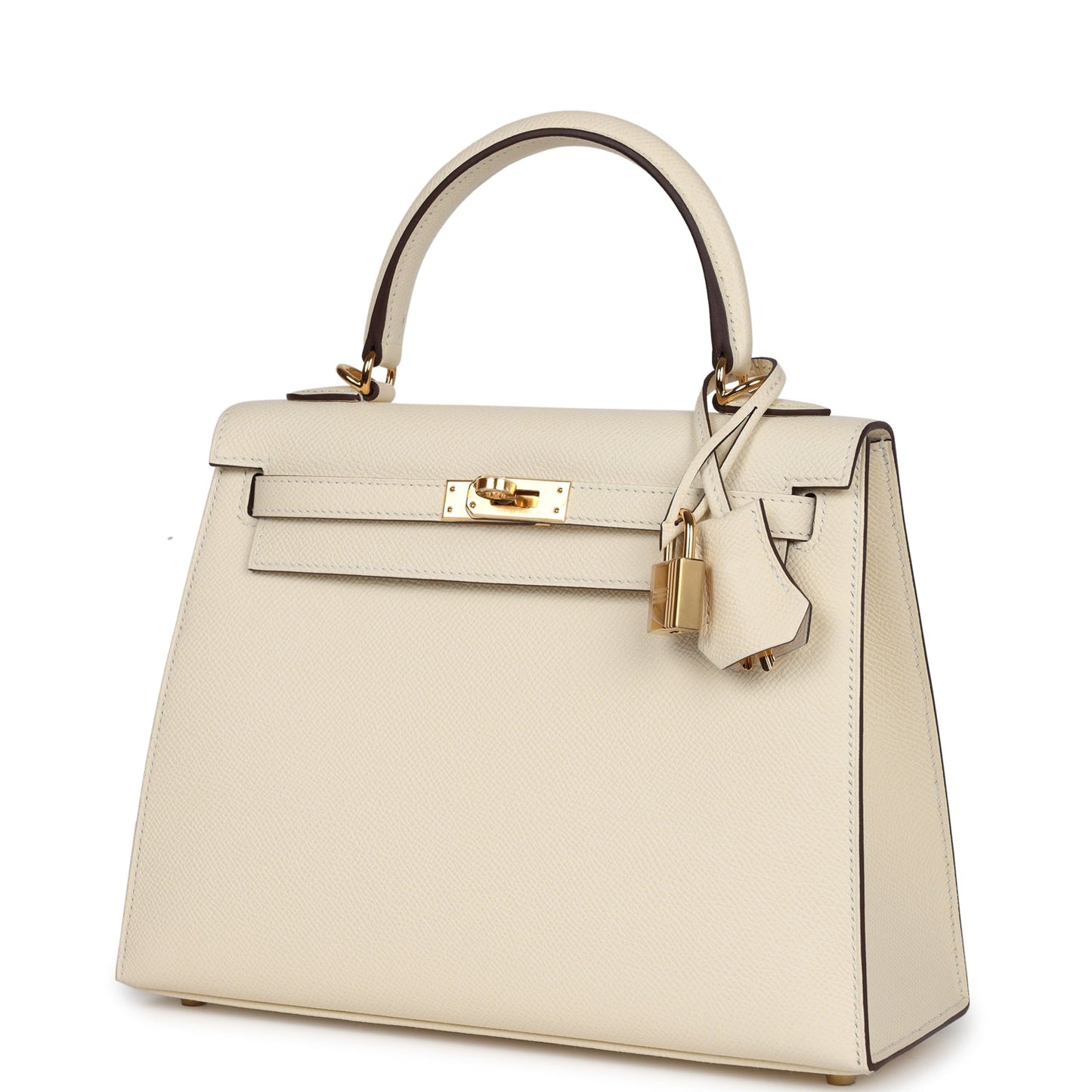 Hermes Kelly Sellier 25 Nata Epsom Gold Hardware