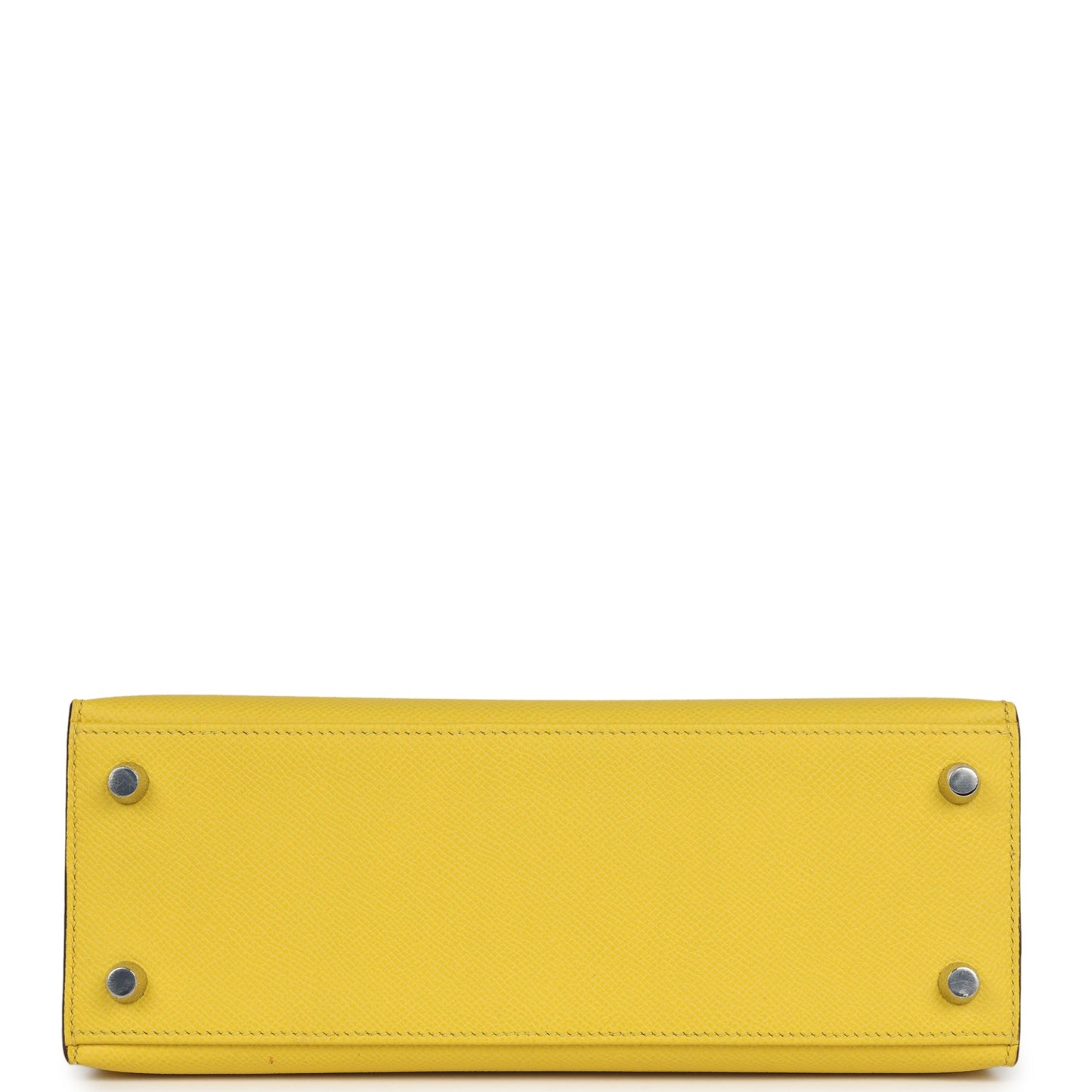 Hermes Kelly Sellier 25 Jaune De Naples Epsom Palladium Hardware