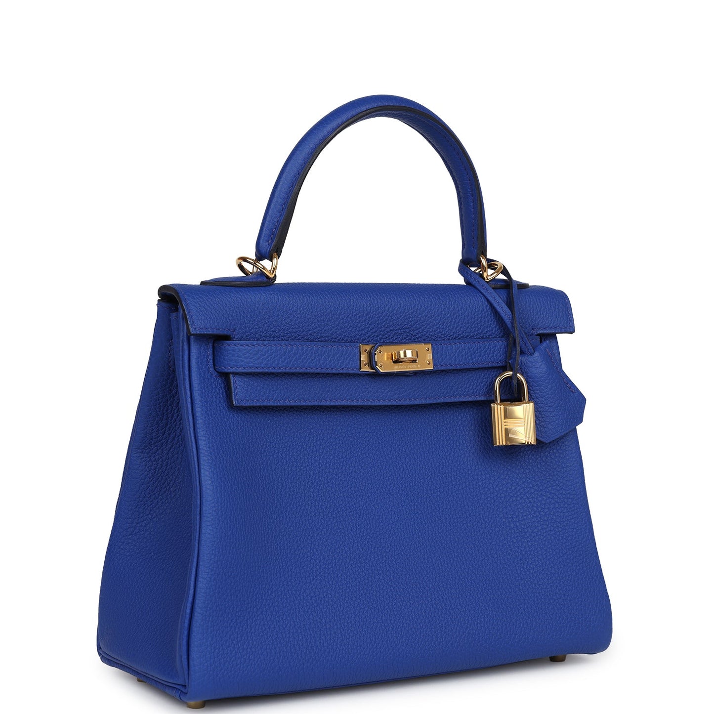 Hermes Kelly Retourne 25 Bleu Royal Togo Gold Hardware