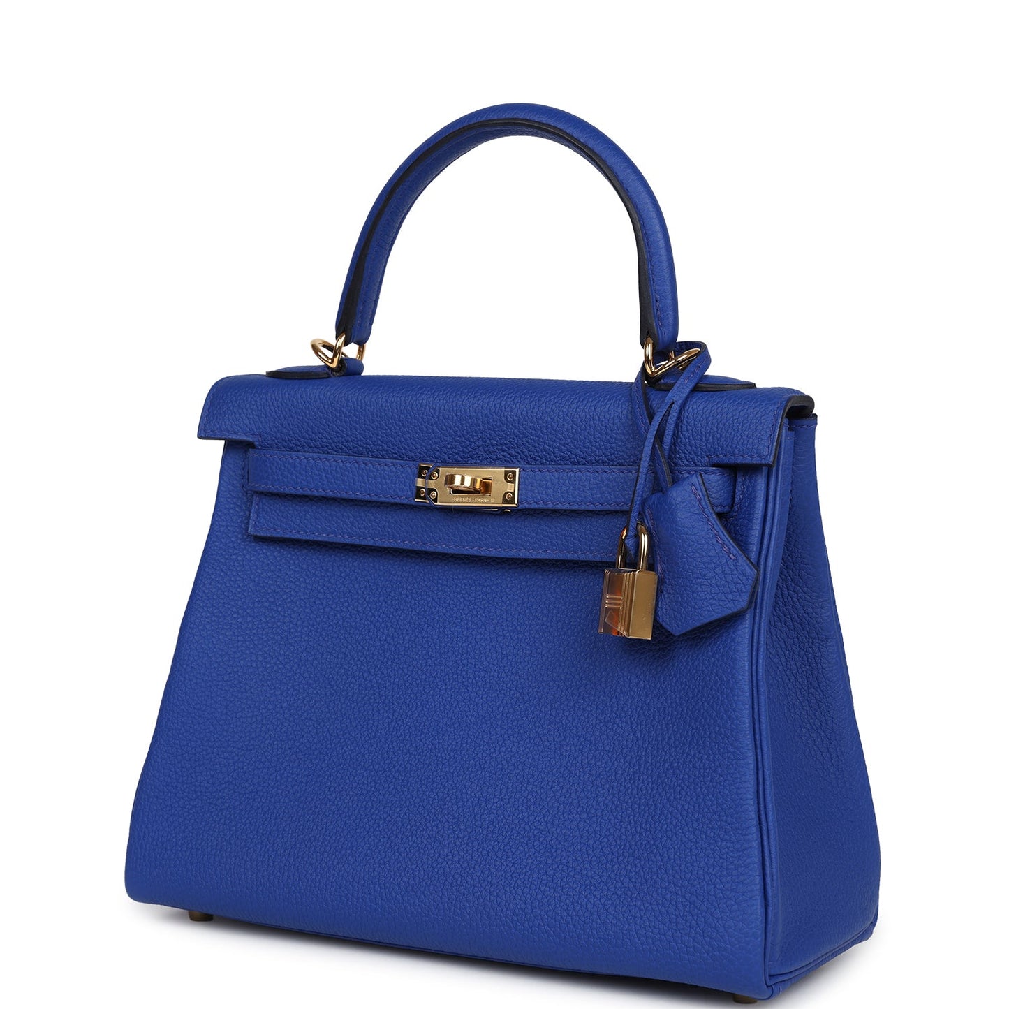 Hermes Kelly Retourne 25 Bleu Royal Togo Gold Hardware