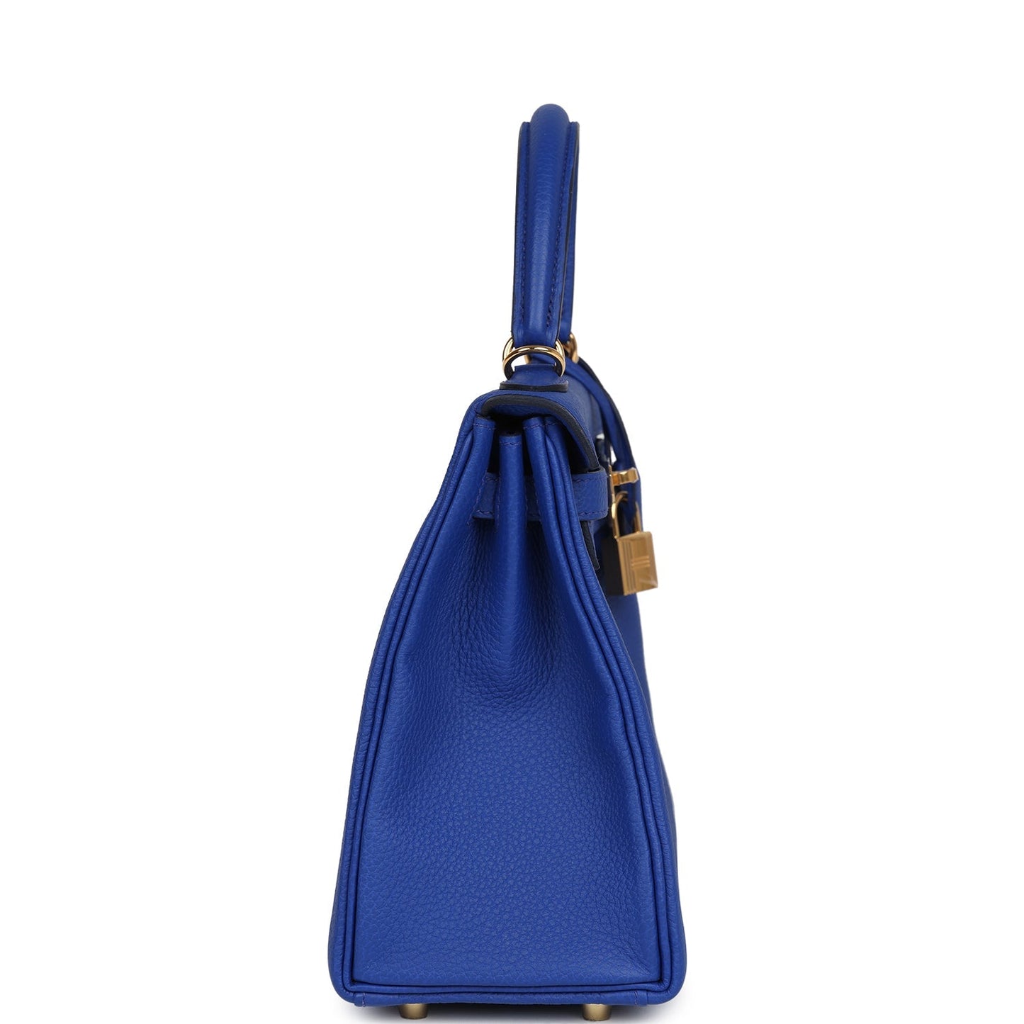 Hermes Kelly Retourne 25 Bleu Royal Togo Gold Hardware