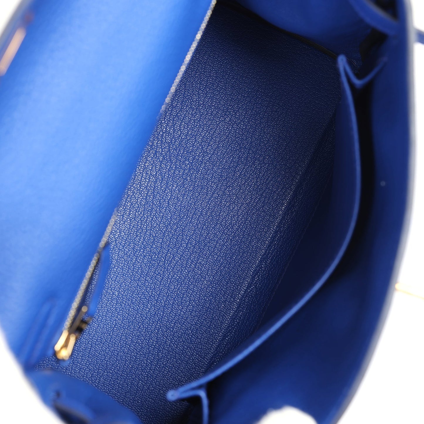 Hermes Kelly Retourne 25 Bleu Royal Togo Gold Hardware