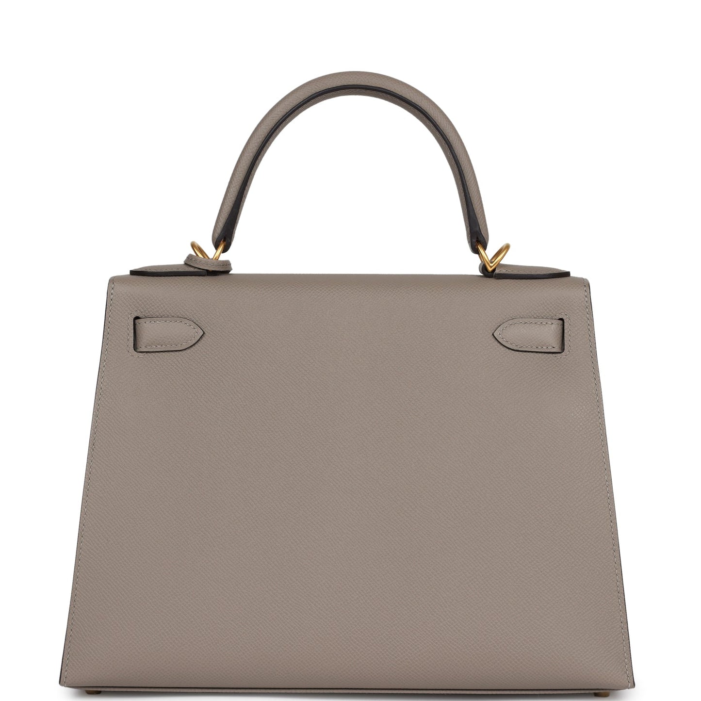 Hermes Special Order (HSS) Kelly Sellier 28 Gris Asphalte Verso Epsom Brushed Gold Hardware