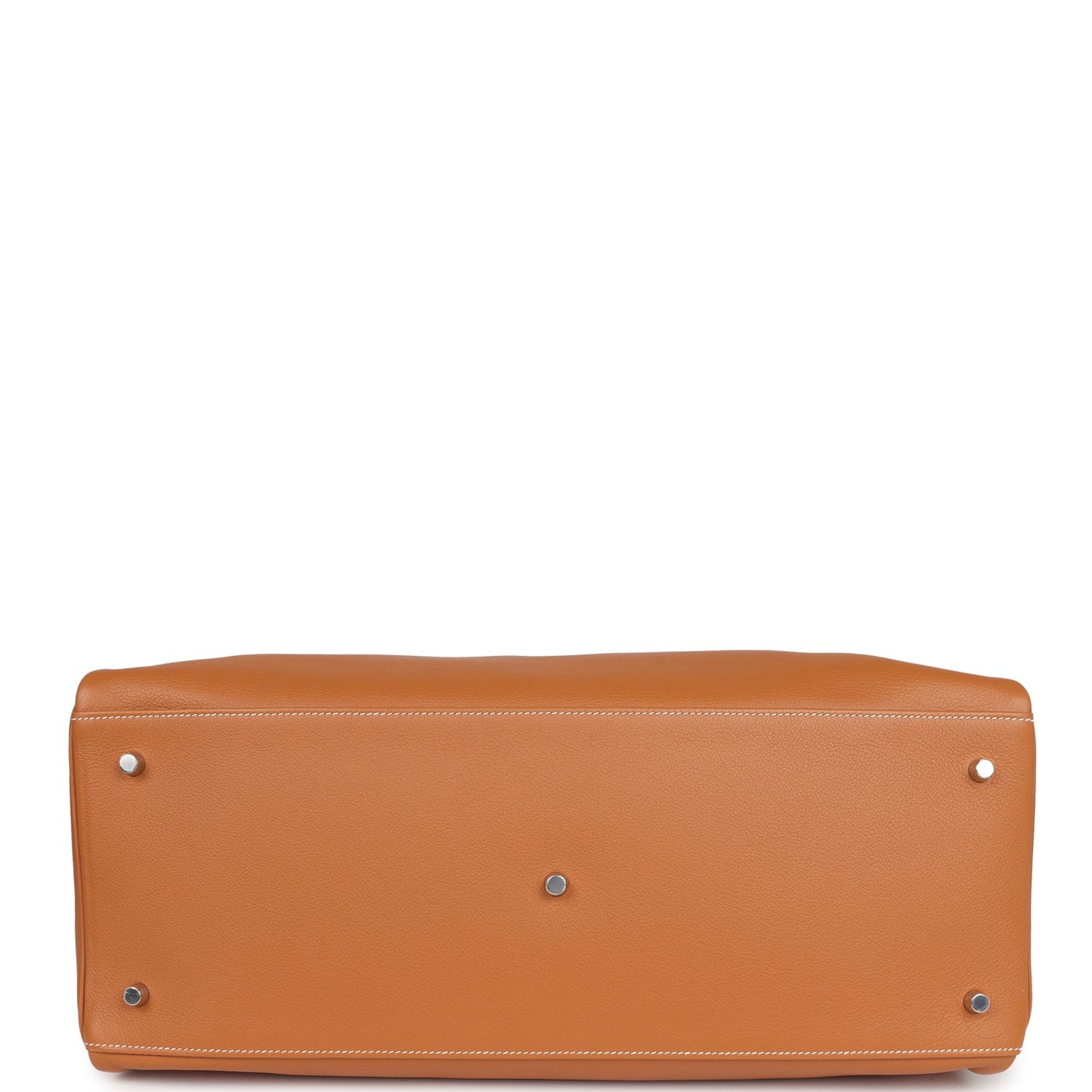 Hermes Kelly Voyage 50 Toffee Evercolor Palladium Hardware