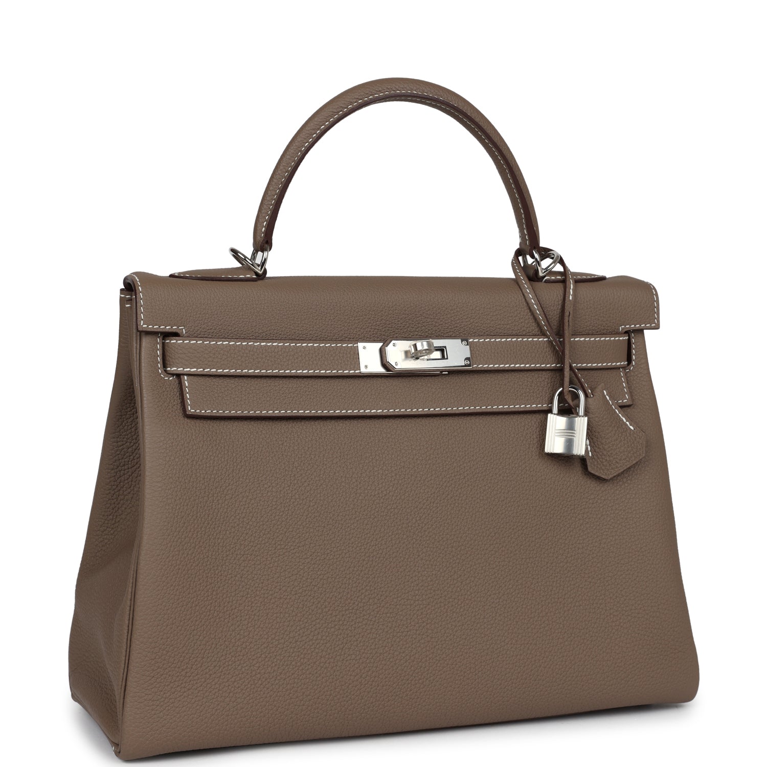 Hermes Kelly Retourne 32 Etoupe Togo Palladium Hardware - Bob Flawless Skincare 