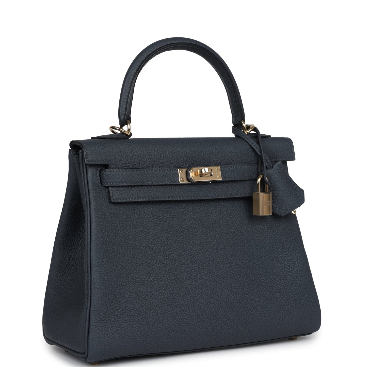 Hermes Kelly Retourne 25 Gris Misty Togo Permabrass Hardware - Bob Flawless Skincare 