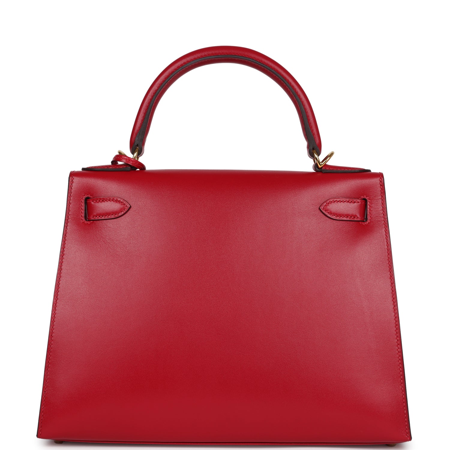 Hermes Kelly Sellier 28 Rouge Vif Tadelakt Gold Hardware - Bob Flawless Skincare 