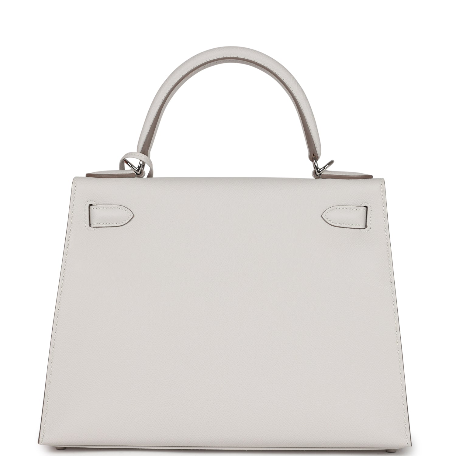 Hermes Kelly Sellier 28 Gris Pale Epsom Palladium Hardware - Bob Flawless Skincare 