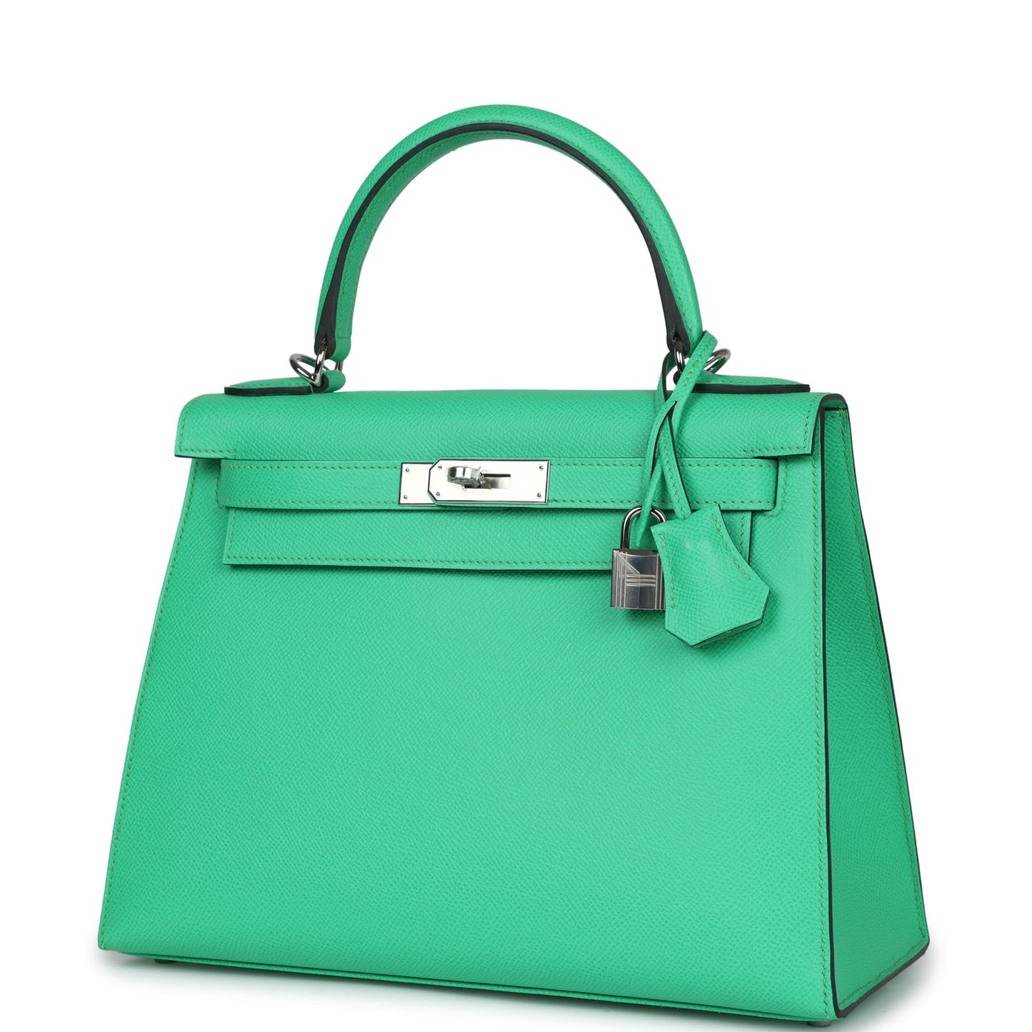 Hermes Kelly Sellier 28 Vert Comics Epsom Palladium Hardware - Bob Flawless Skincare 