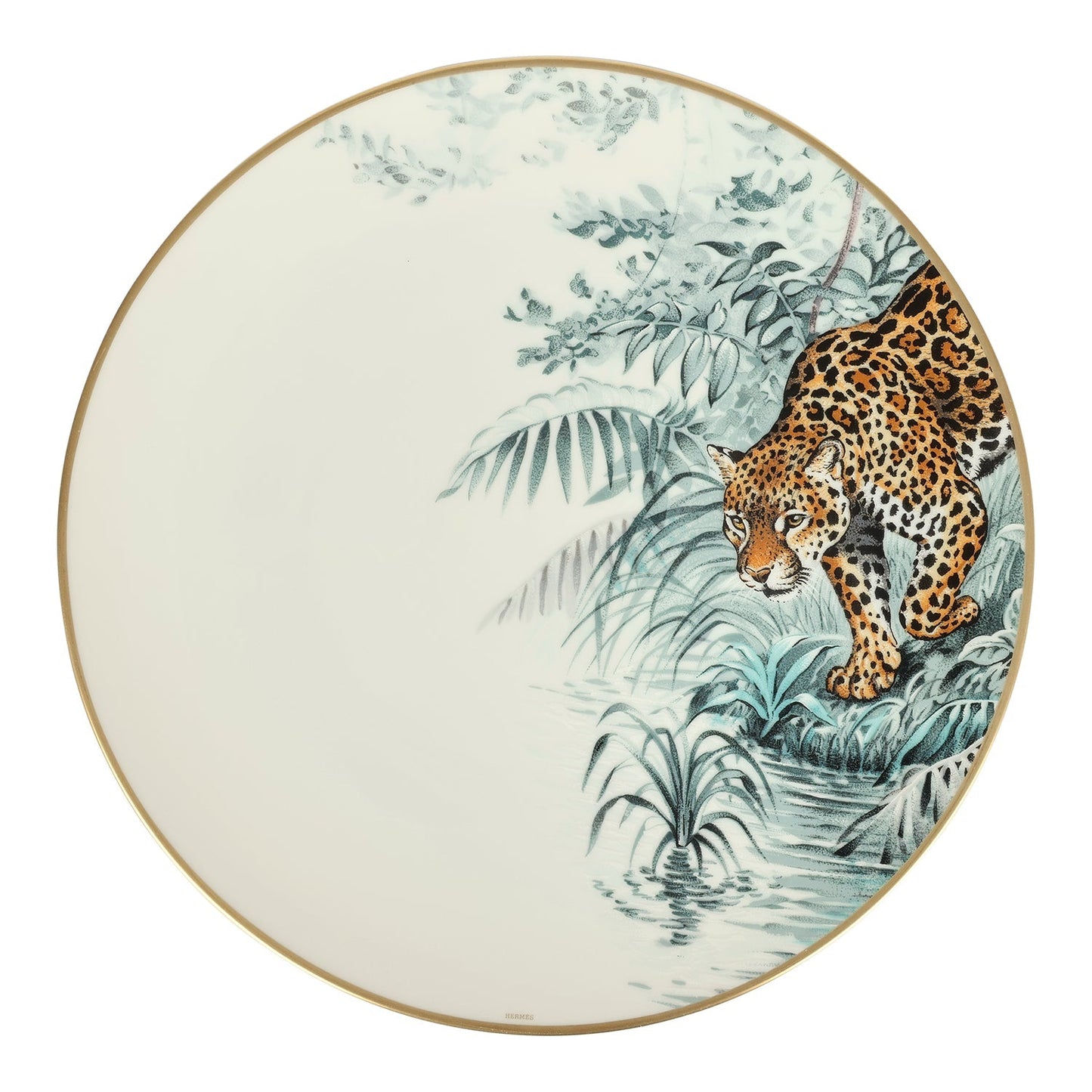 Hermes Carnets D’ Equateur Porcelain Dinner Plate