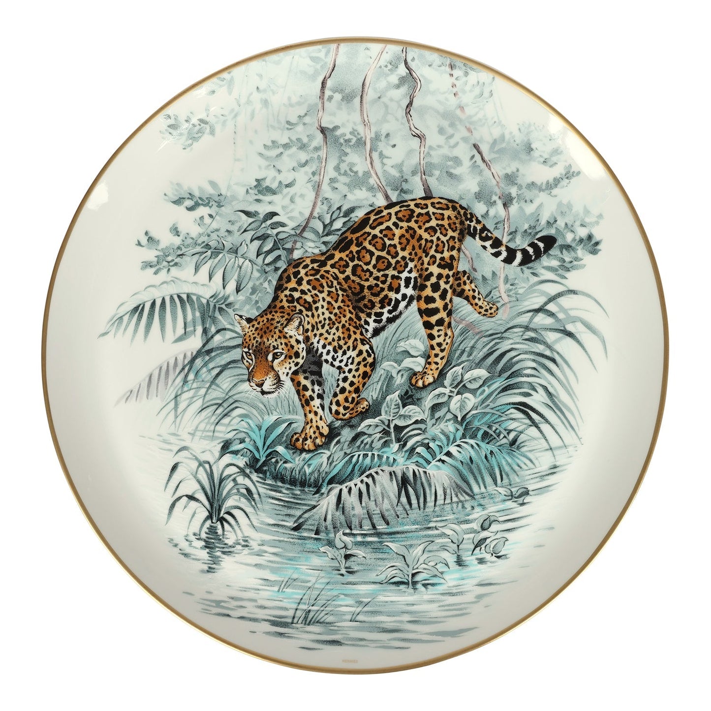 Hermes Carnets D’ Equateur Porcelain Presentation Plate