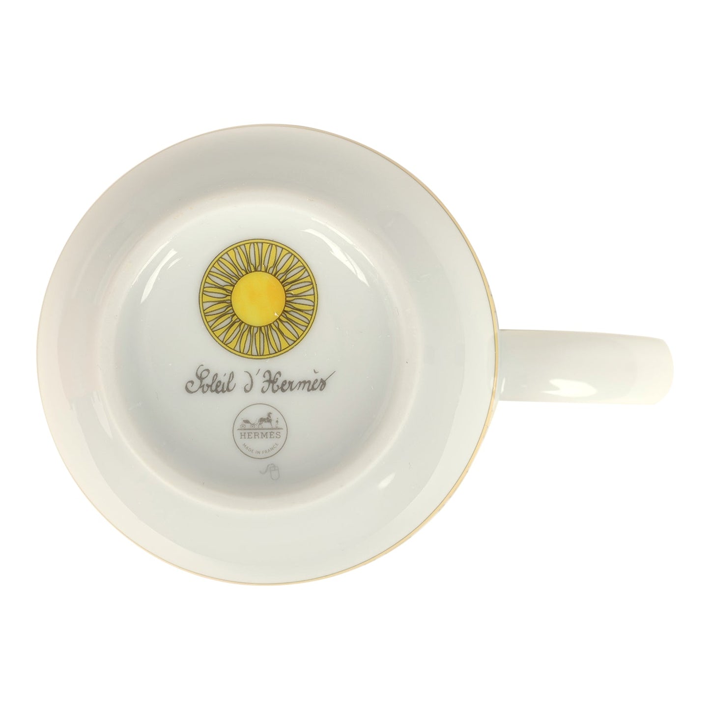 Hermes "Soleil D’ Hermes" Yellow Porcelain Breakfast Mug Set