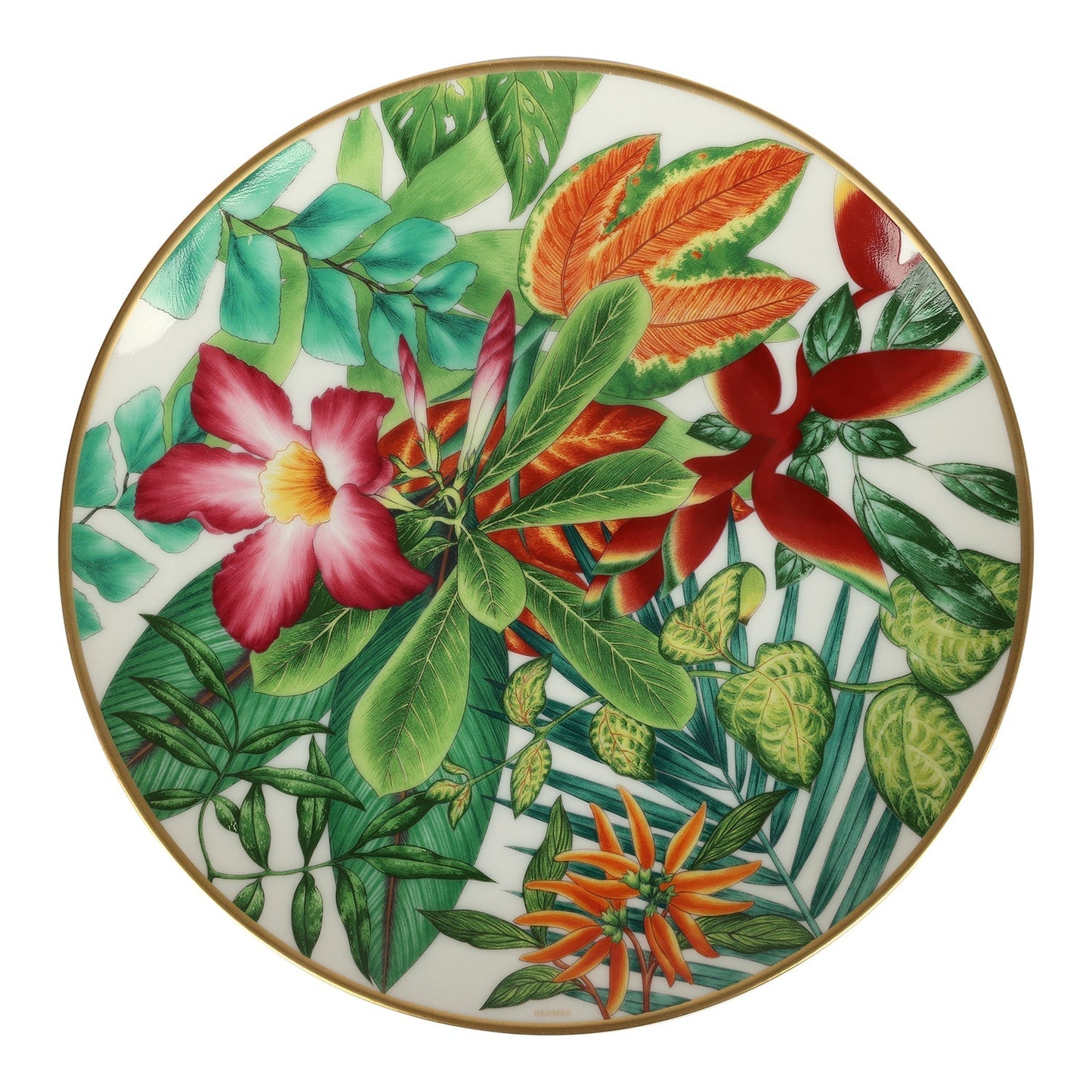 Hermes Passifolia Porcelain Dessert Plate Set