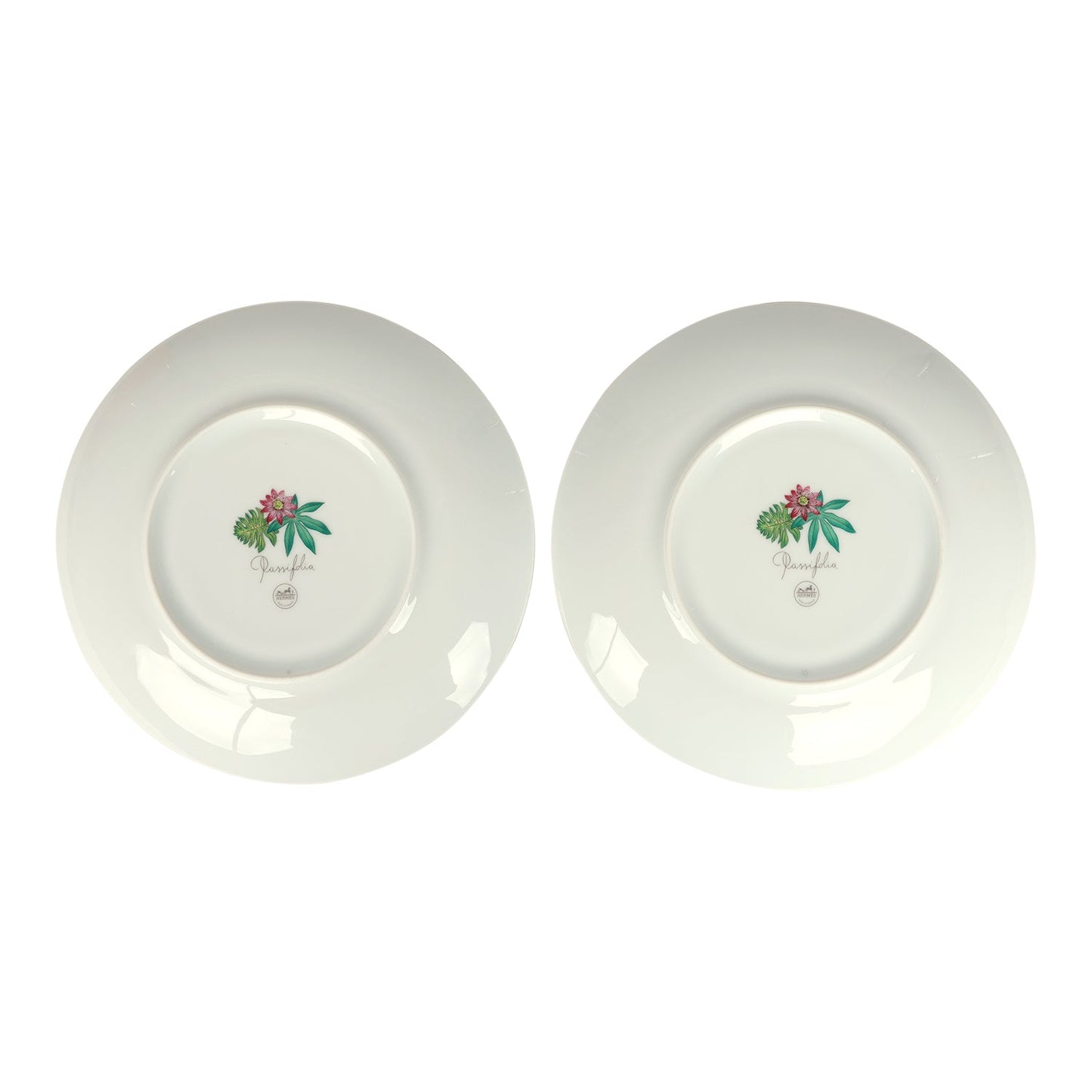 Hermes Passifolia Porcelain Dessert Plate Set