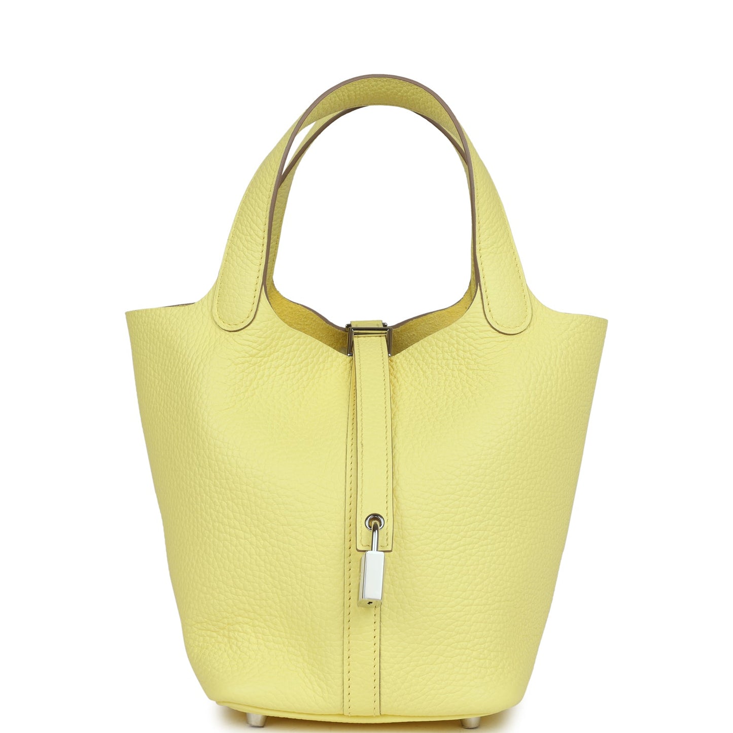 Hermes Picotin 18 Limoncello Clemence Palladium Hardware