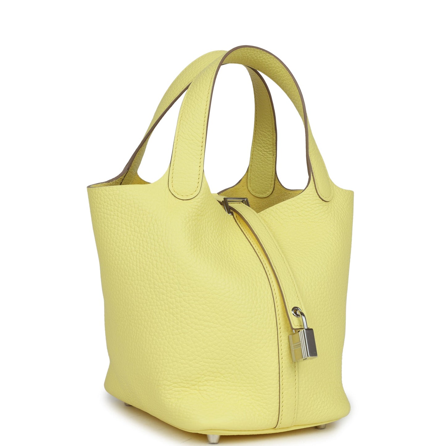 Hermes Picotin 18 Limoncello Clemence Palladium Hardware