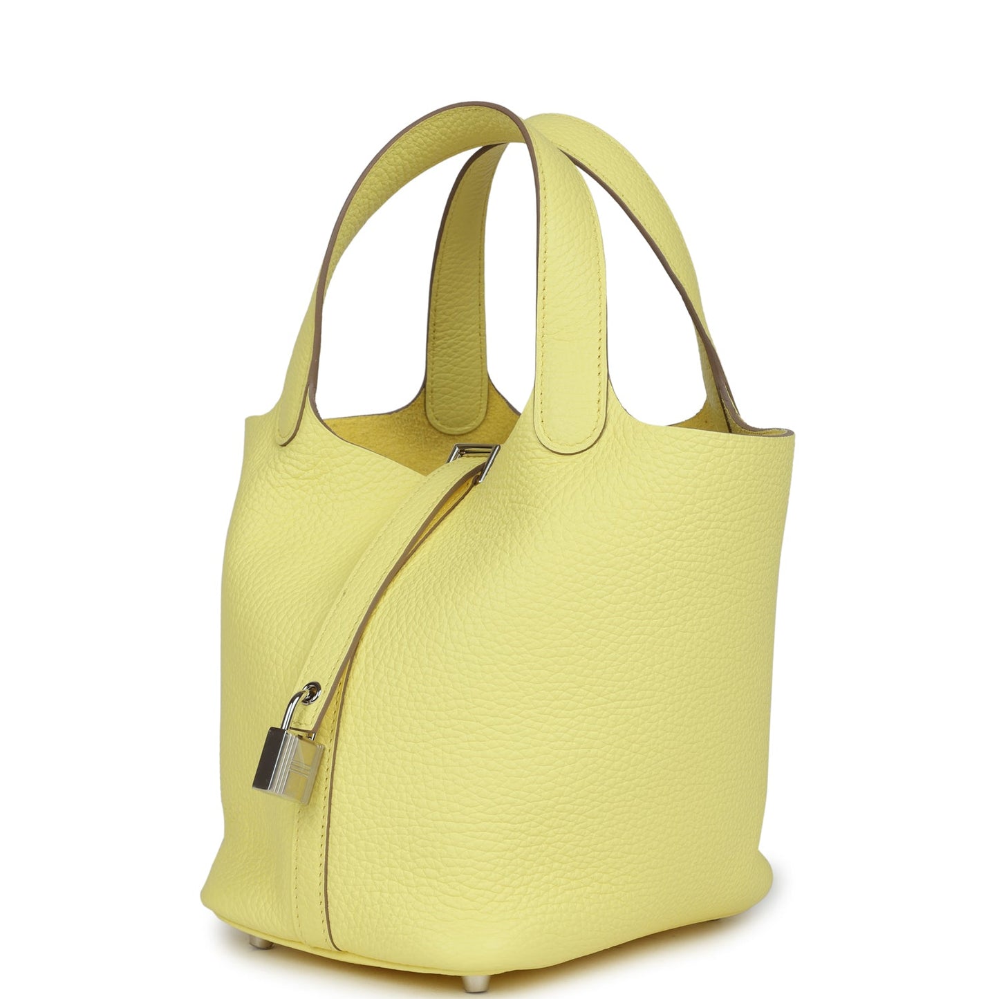 Hermes Picotin 18 Limoncello Clemence Palladium Hardware